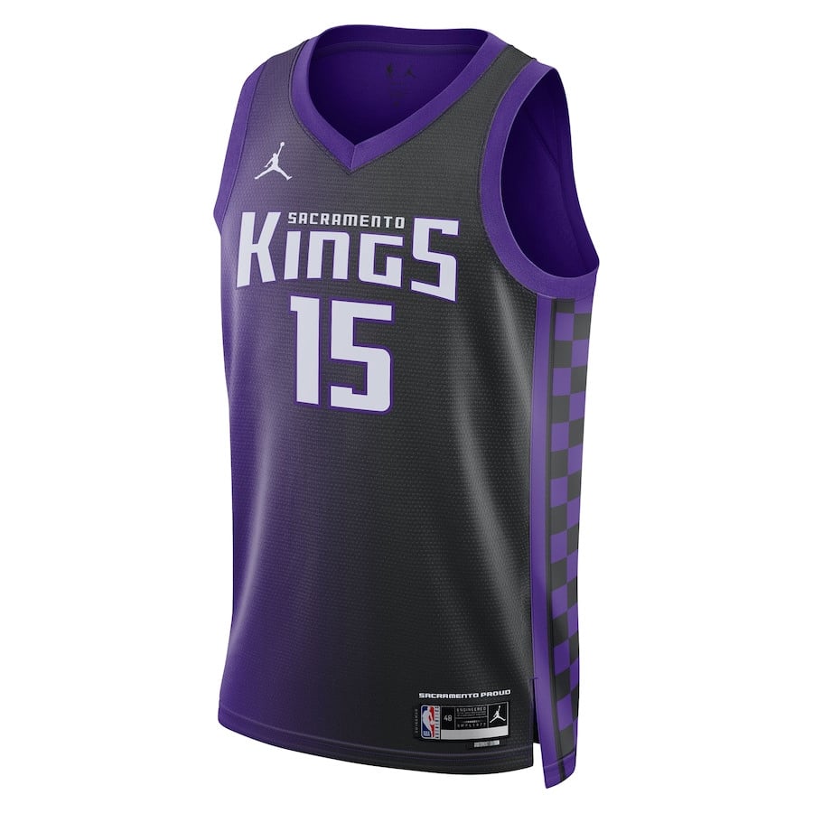 Davion Mitchell 15 Sacramento Kings Unisex Swingman Statement Edition Purple/Black NBA Jersey Unisex