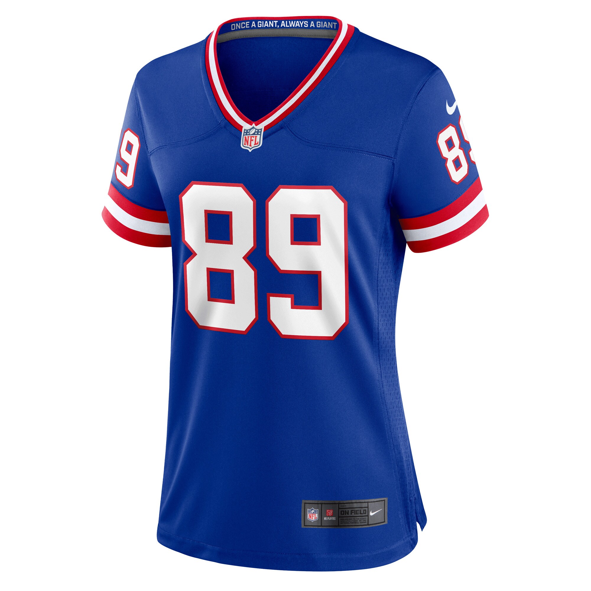 New York Giants Mark Bavaro Royal Classic Retired Player Game NFL Jersey Women's