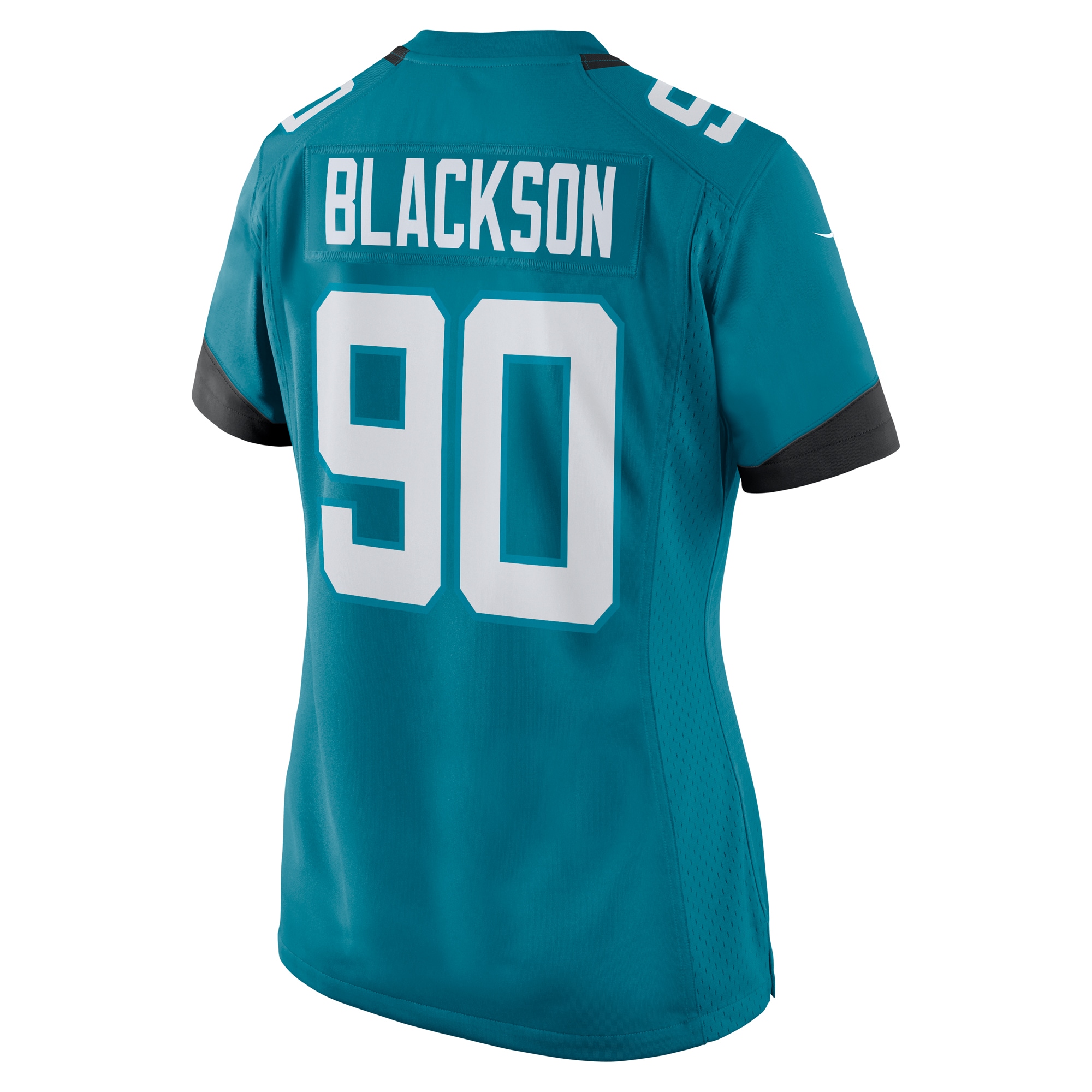 Jacksonville Jaguars Angelo Blackson Teal Team Game NFL Jersey Women's
