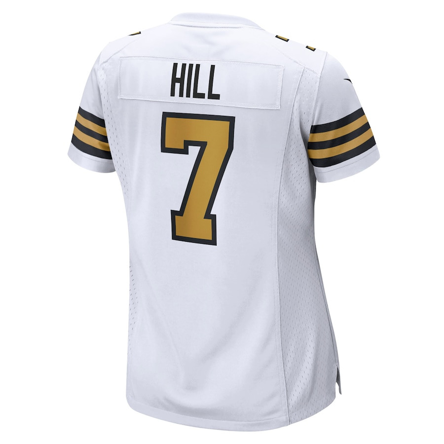 Taysom Hill 7 New Orleans Saints Alternate Game White NFL Jersey Women's