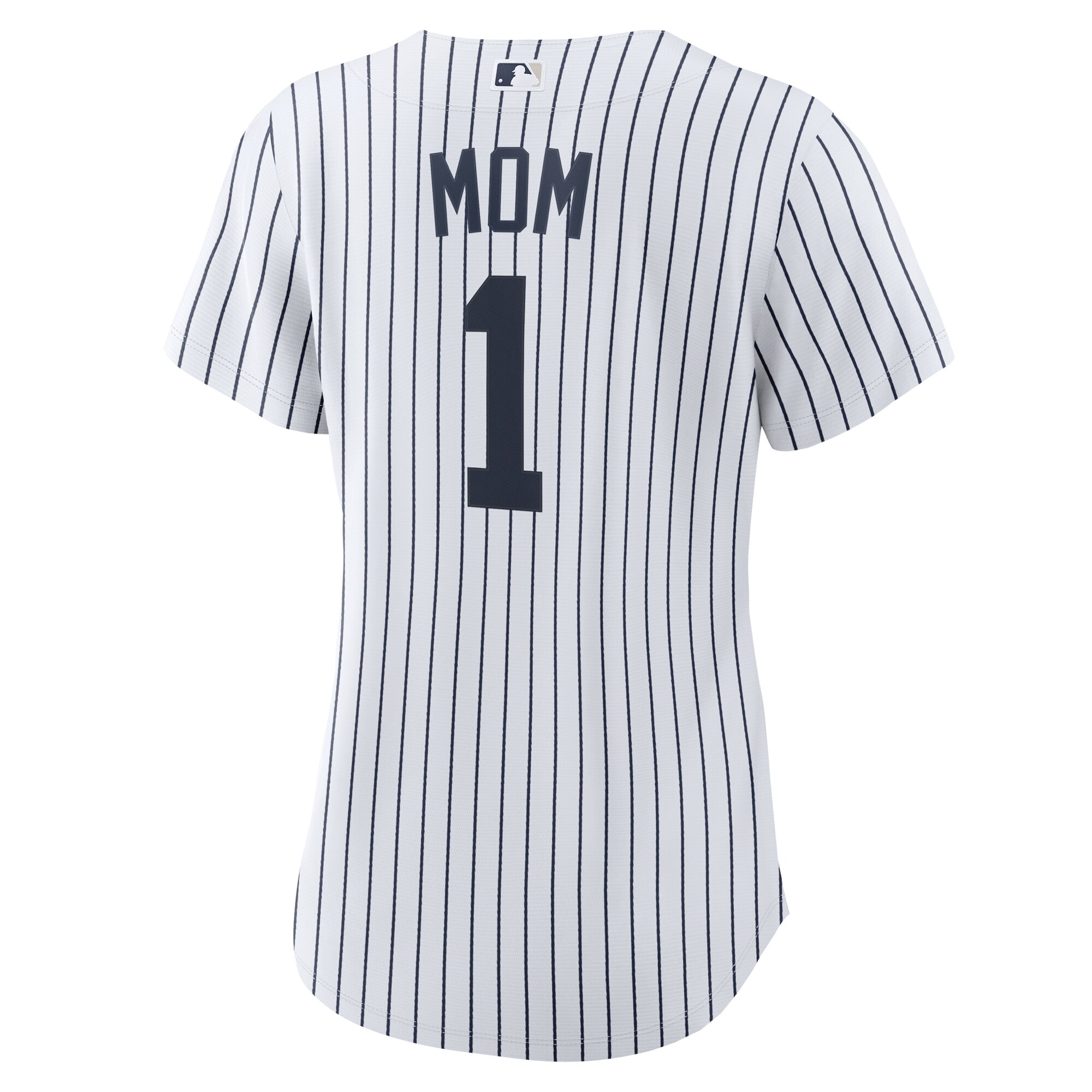 New York Yankees White #1 Mom Home MLB Jersey Women's