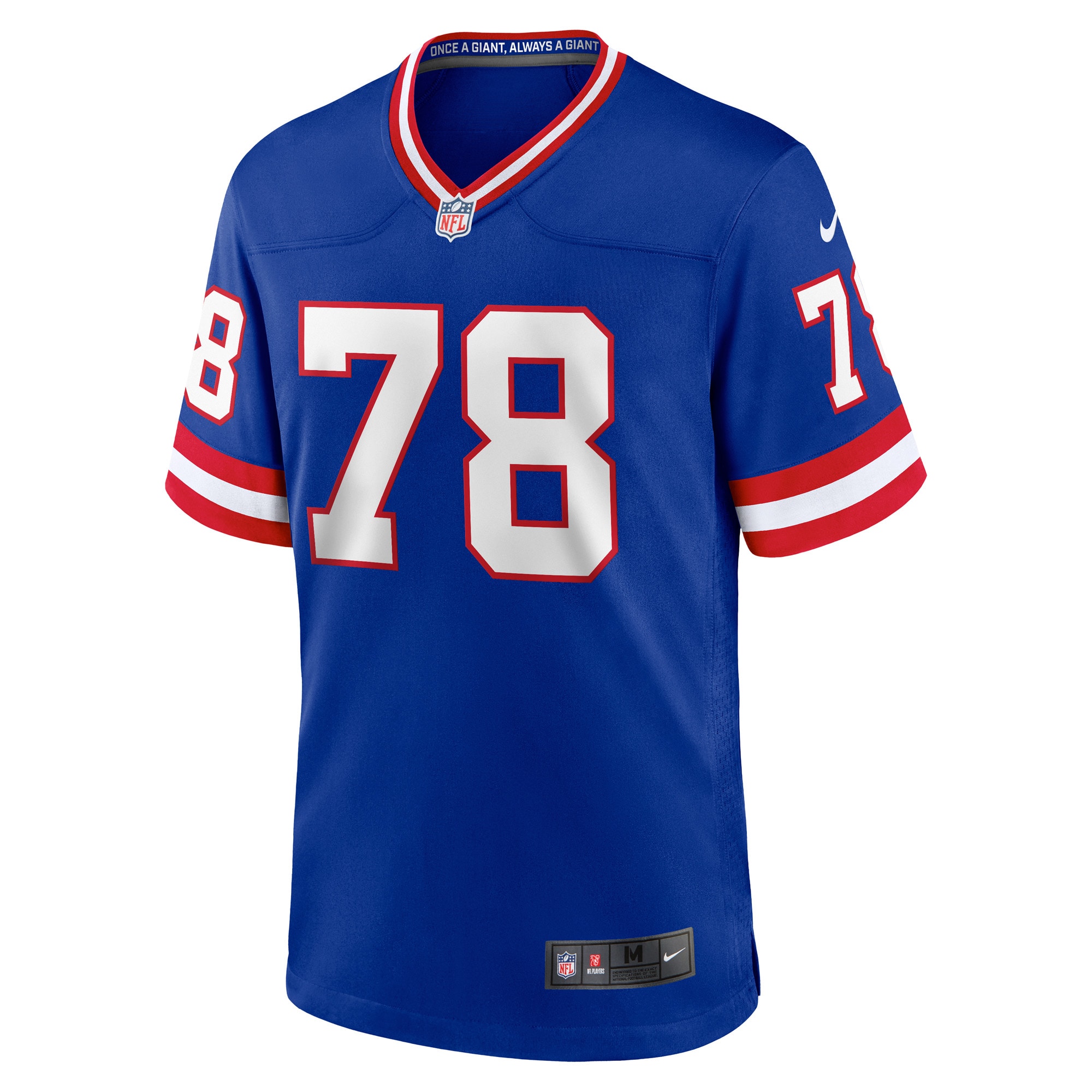New York Giants Andrew Thomas Royal Classic Player Game NFL Jersey Men's