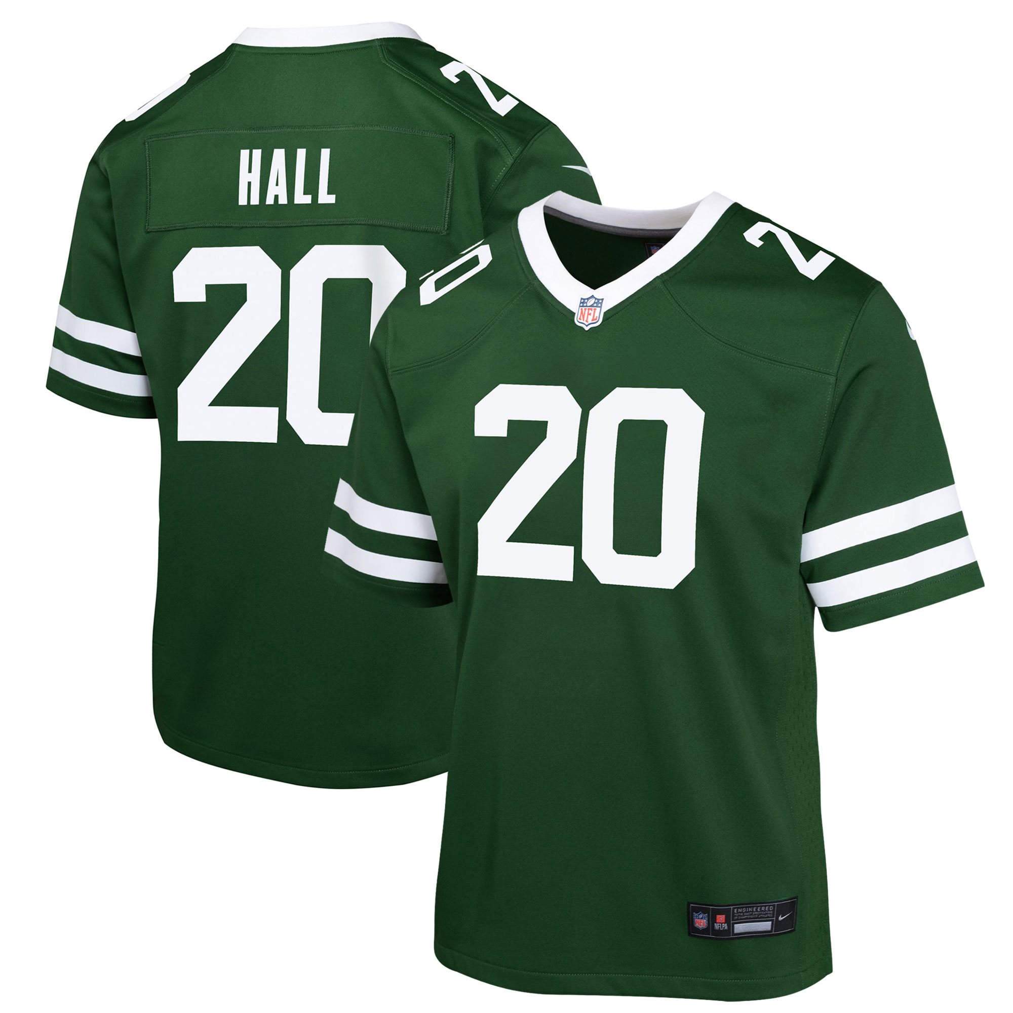 New York Jets Breece Hall Legacy Green Game NFL Jersey Youth