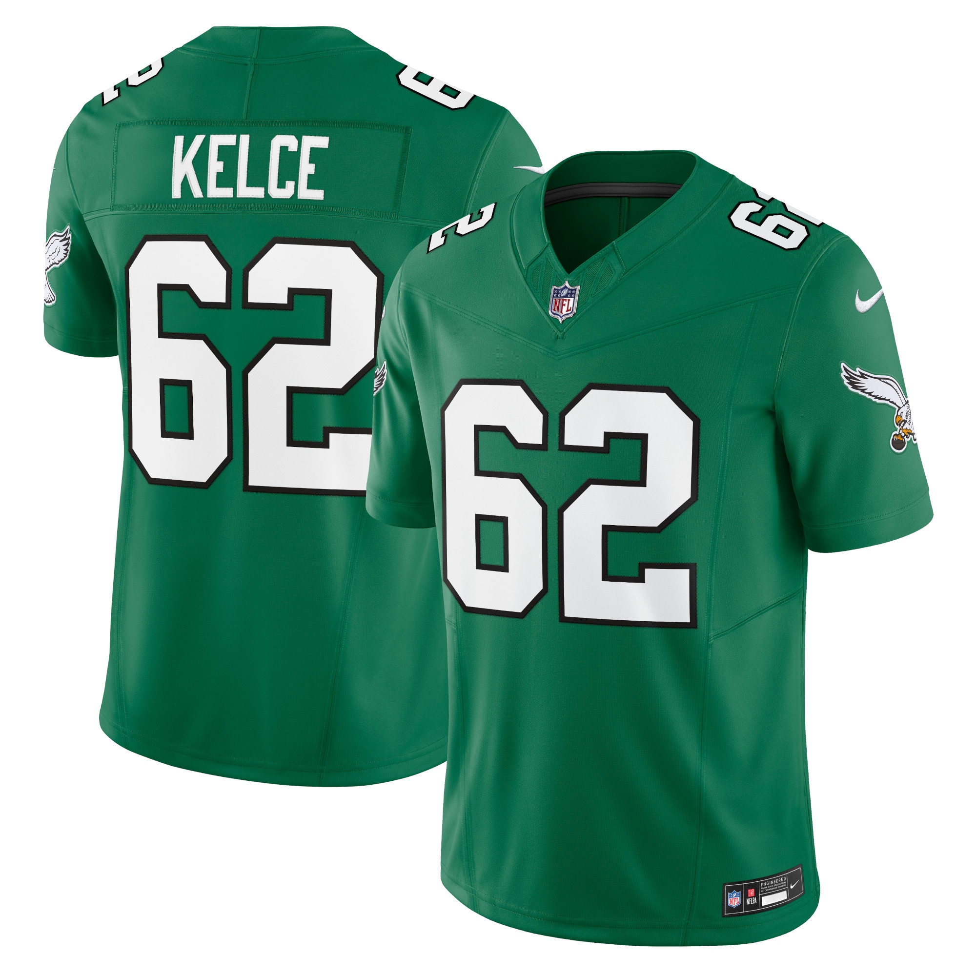Philadelphia Eagles Jason Kelce Kelly Green Vapor F.U.S.E. Limited NFL Jersey Men's