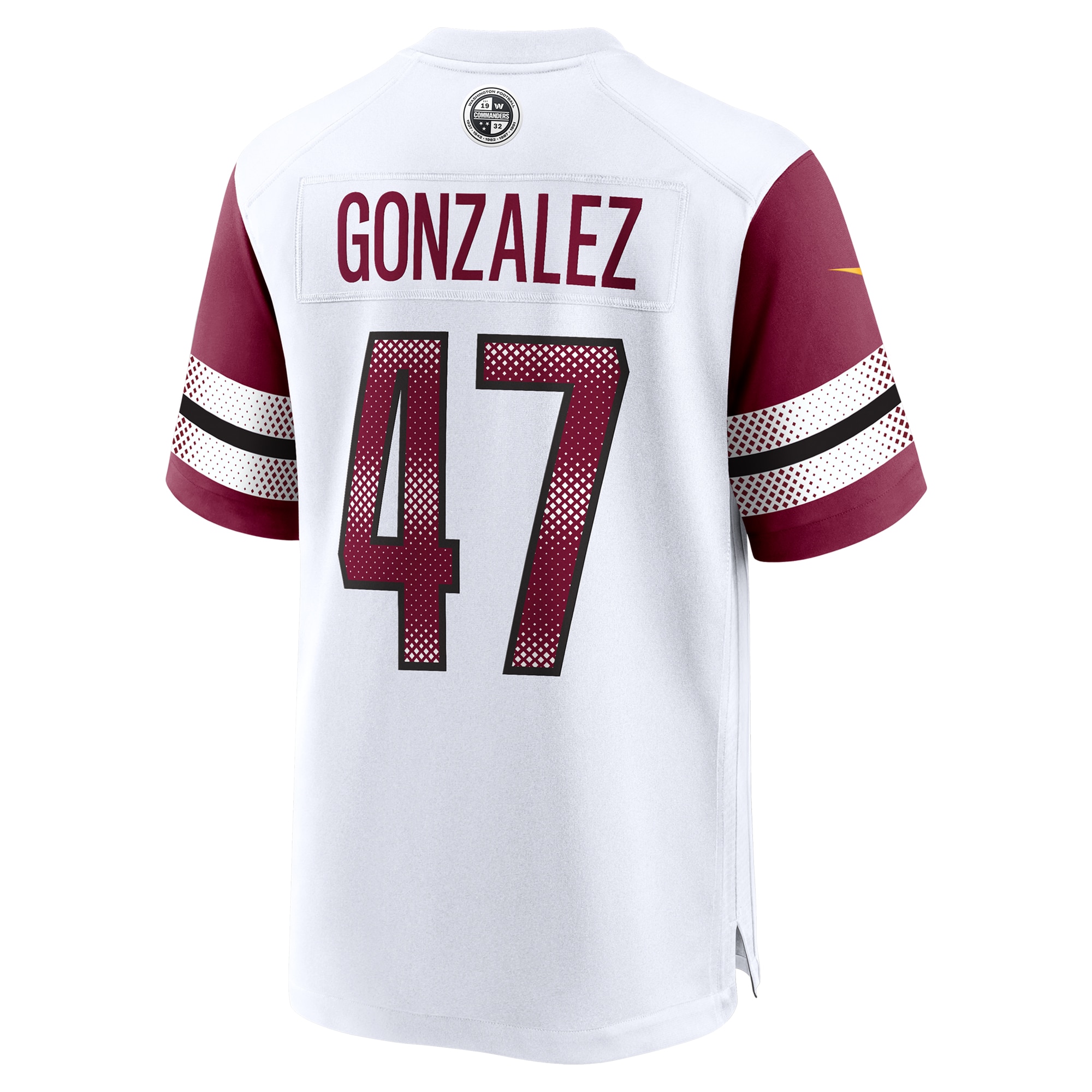 Washington Commanders Zane Gonzalez White Game NFL Jersey Men's