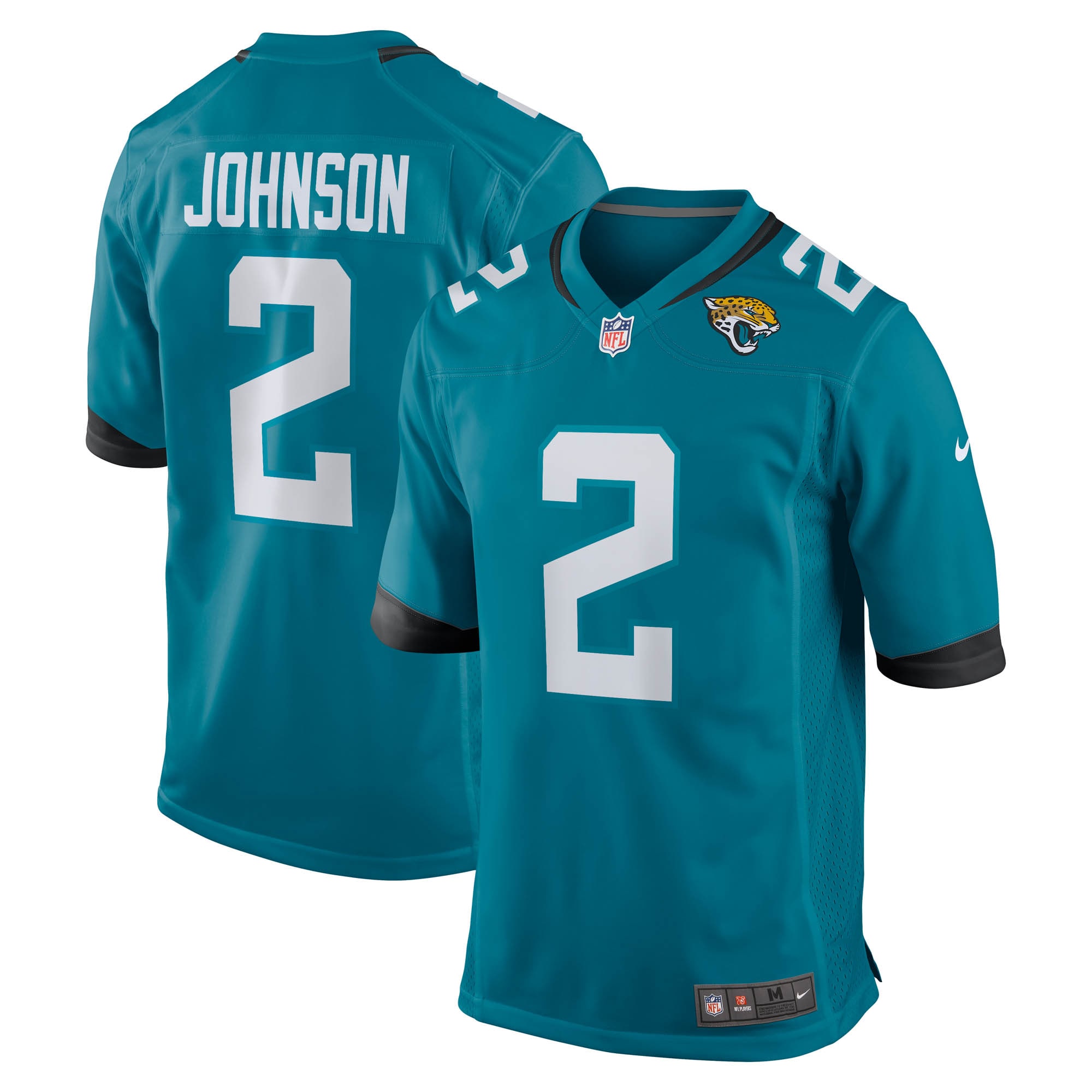 Jacksonville Jaguars D'Ernest Johnson Teal Team Game NFL Jersey Men's