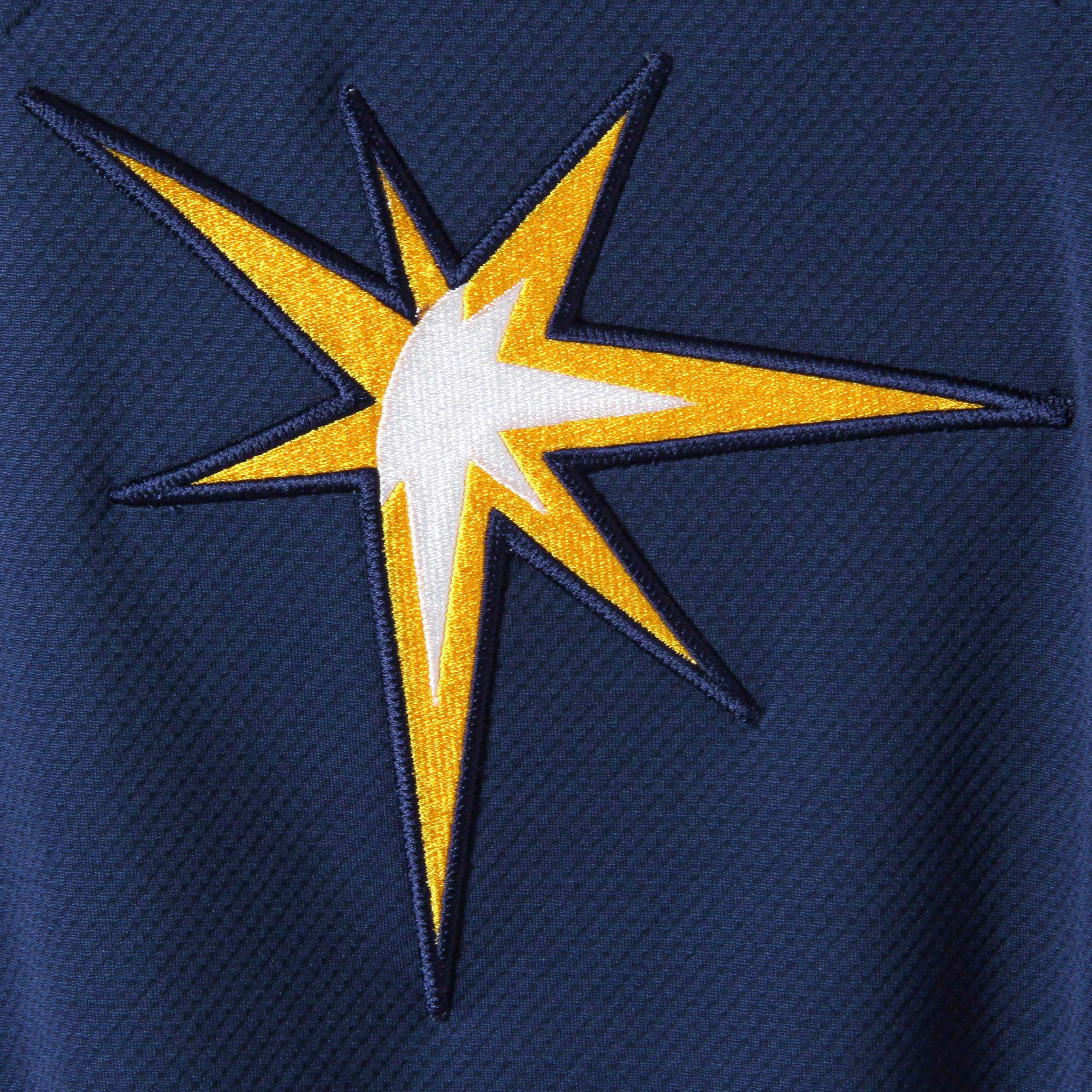 Tampa Bay Rays Majestic Navy/Light Blue Collection On-Field 3/4-Sleeve Batting Practice MLB Jersey Men's