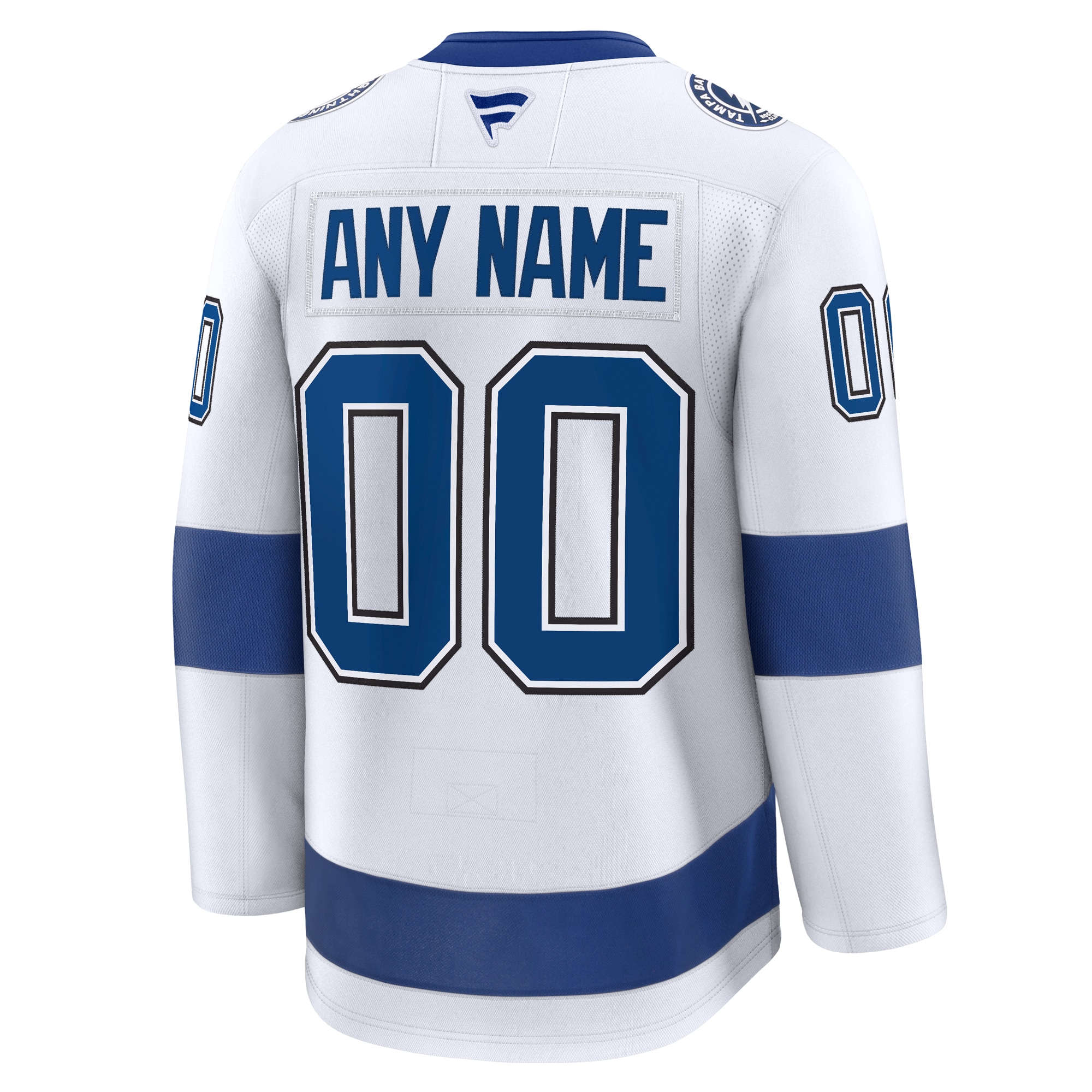 Tampa Bay Lightning White Away Premium Custom NHL Jersey Men's
