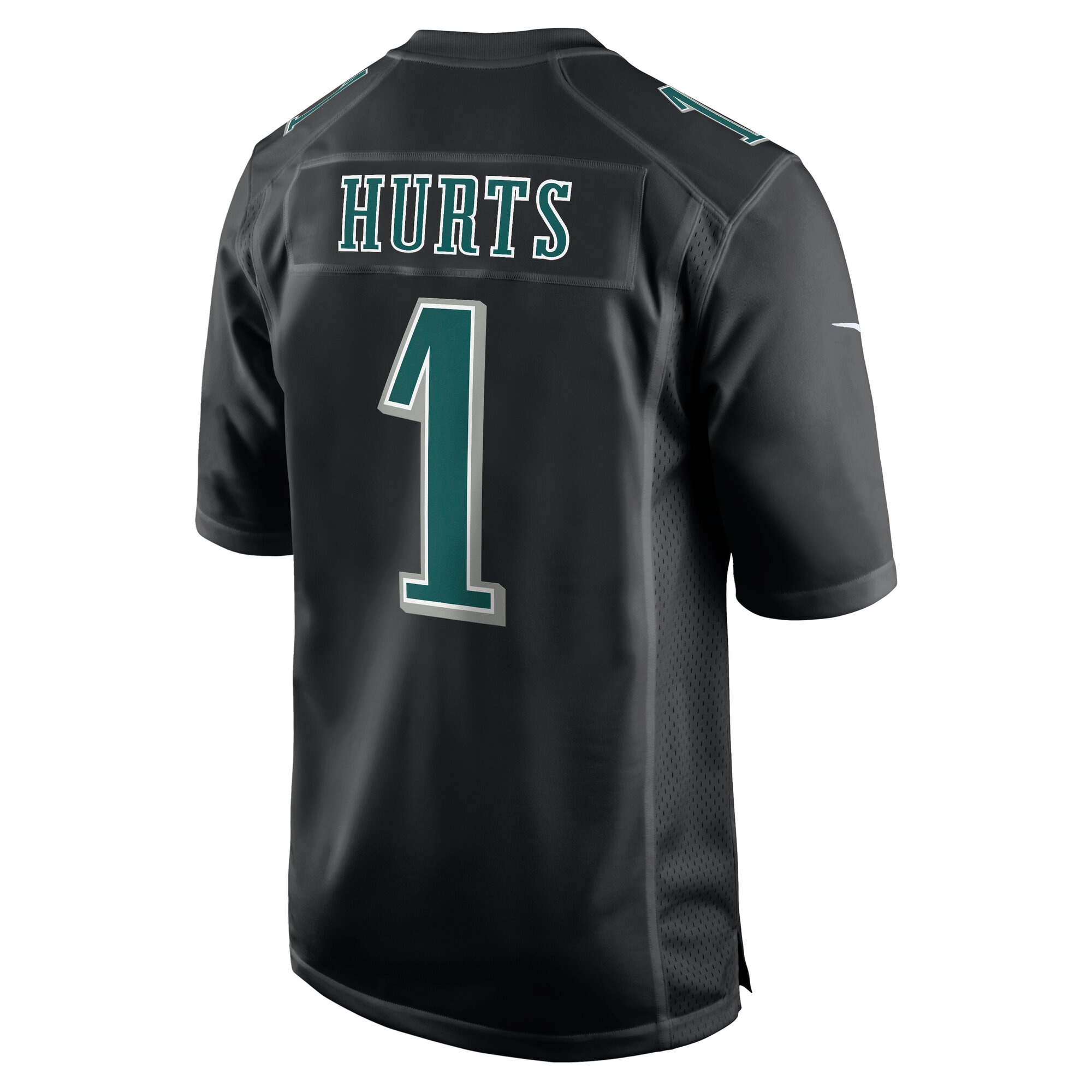 Philadelphia Eagles Jalen Hurts Carbon Black Super Bowl LIX Fashion Game Player NFL Jersey Men's