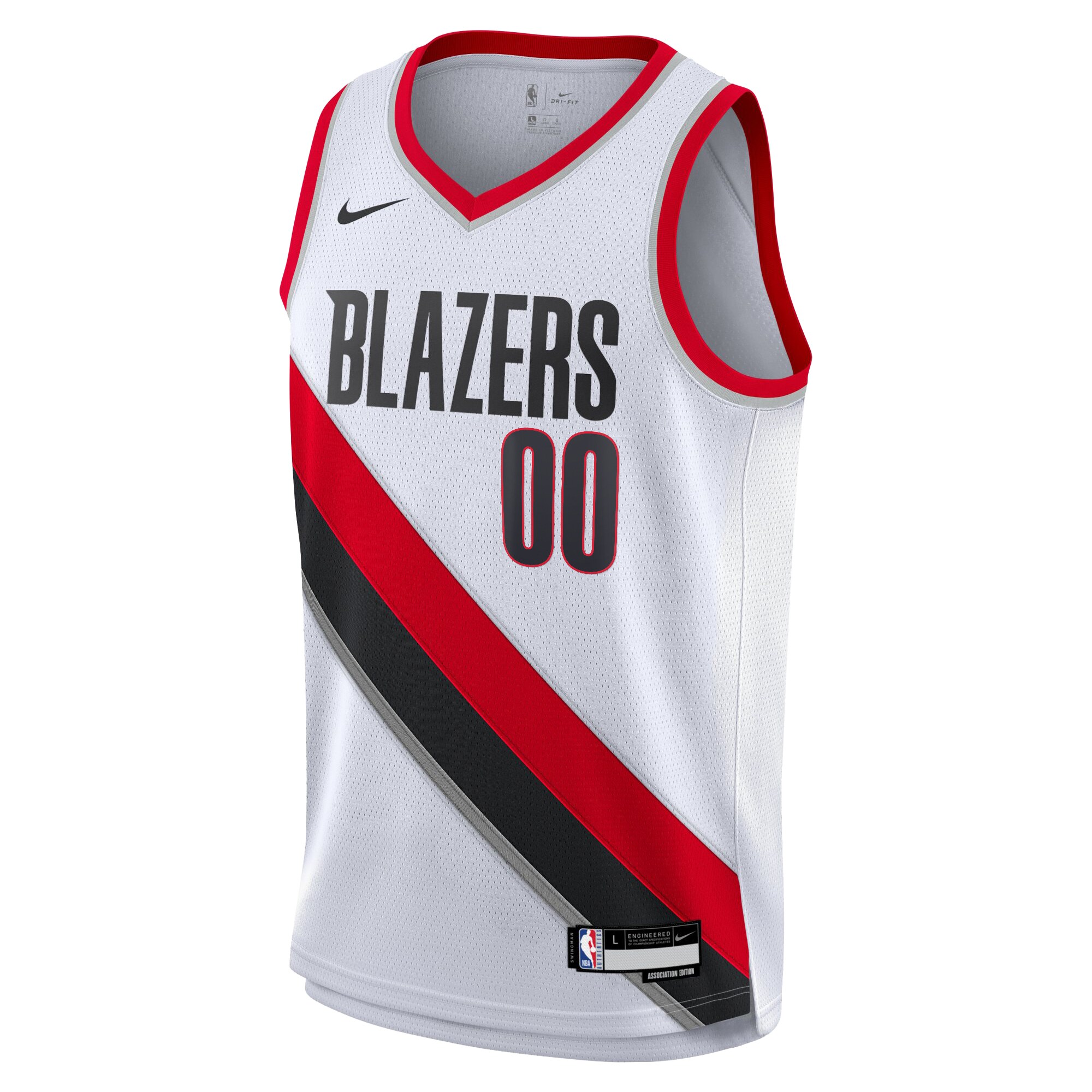 Camiseta Association Edition Swingman de los Portland Trail Blazers Blanca Scoot Henderson Juvenil NBA Jersey Men's