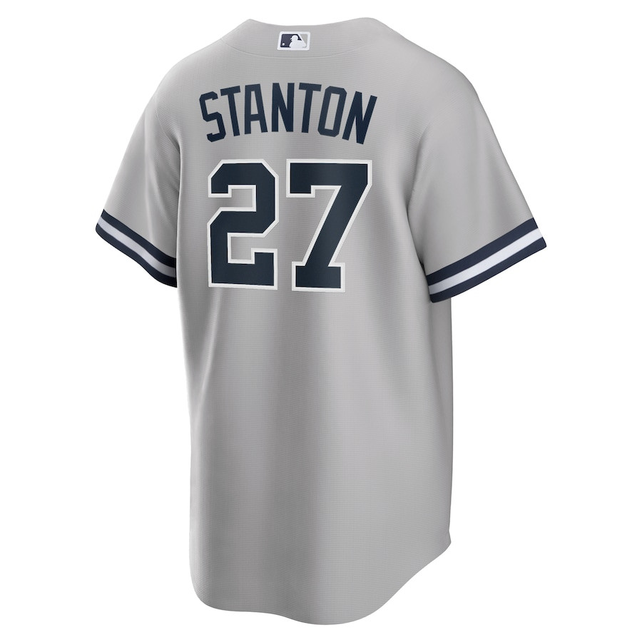 Giancarlo Stanton 27 New York Yankees Road Gray MLB Jersey Men's