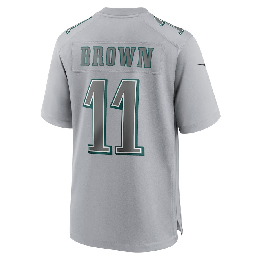 A.J. Brown 11 Philadelphia Eagles Atmosphere Fashion Game Gray NFL Jersey Men's