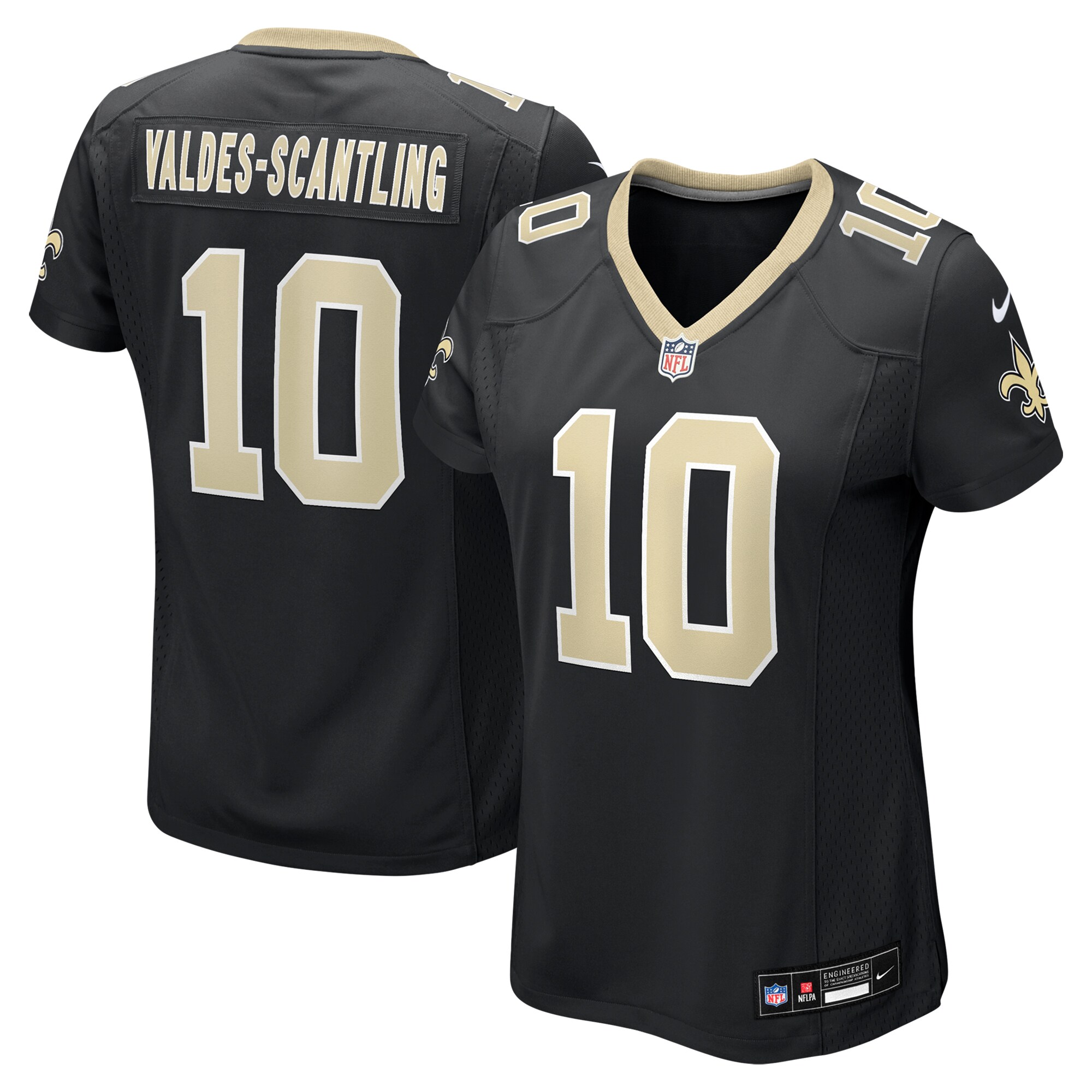 New Orleans Saints Marquez Valdes-Scantling Black Game NFL Jersey Women's