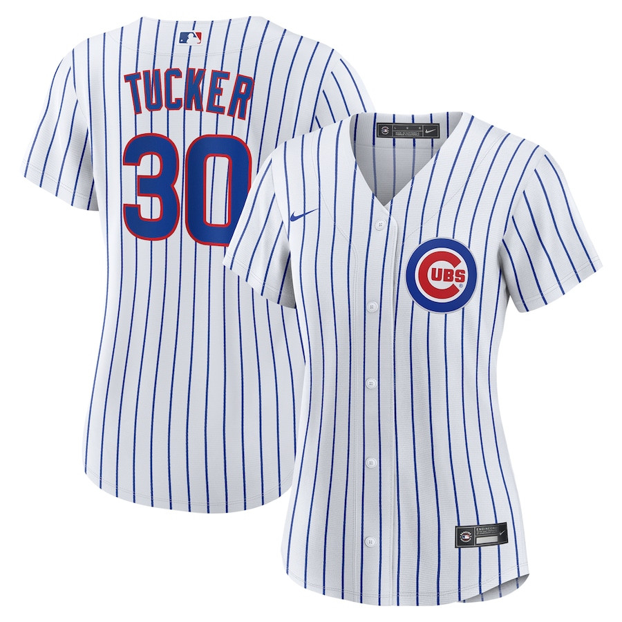 Kyle Tucker 30 Chicago Cubs Home Player White MLB Jersey Women's