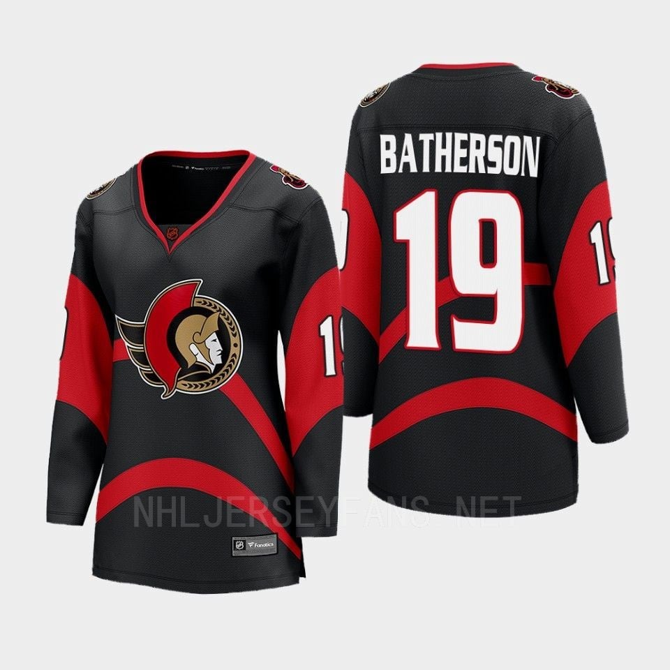 Drake Batherson 19 Ottawa Senators 2022 Special Edition 2.0 Breakaway Retro Black NHL Jersey Women's