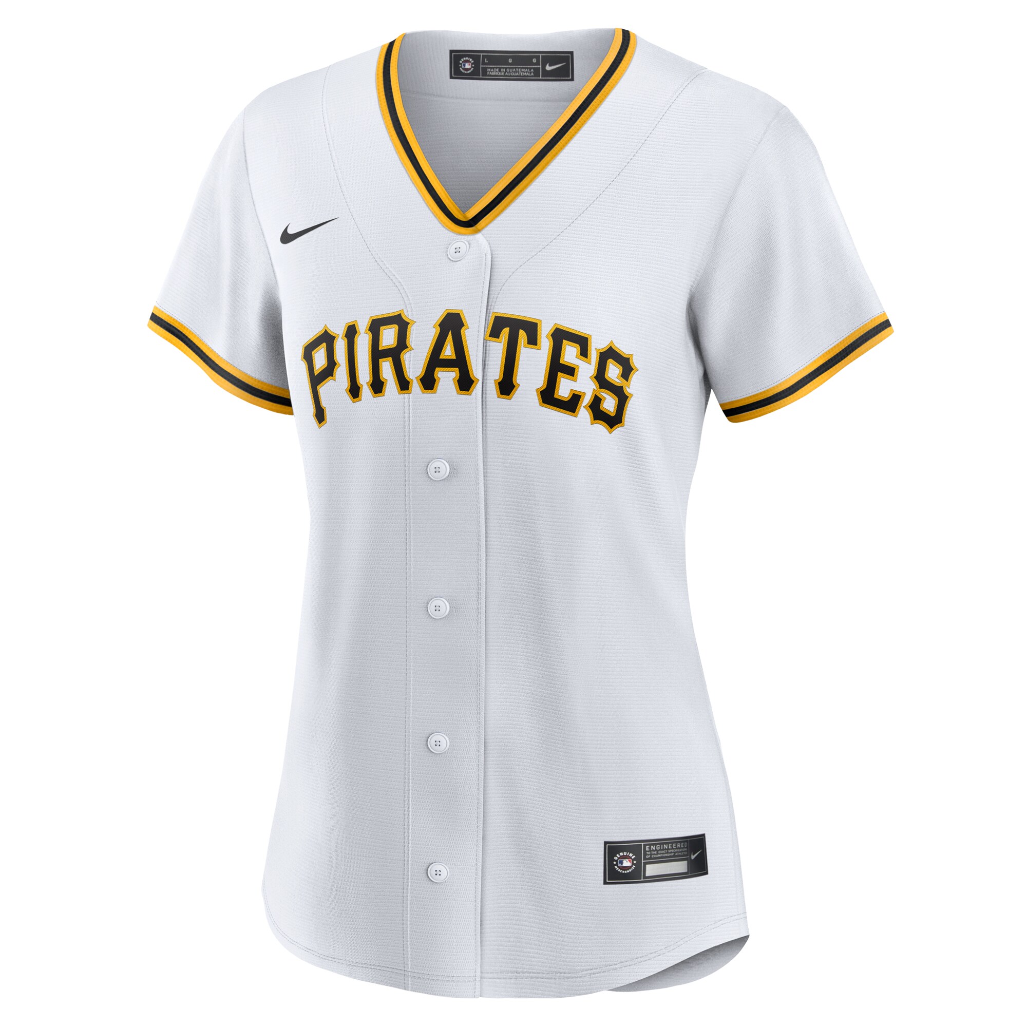 Pittsburgh Pirates White #1 Bride Home MLB Jersey Women's