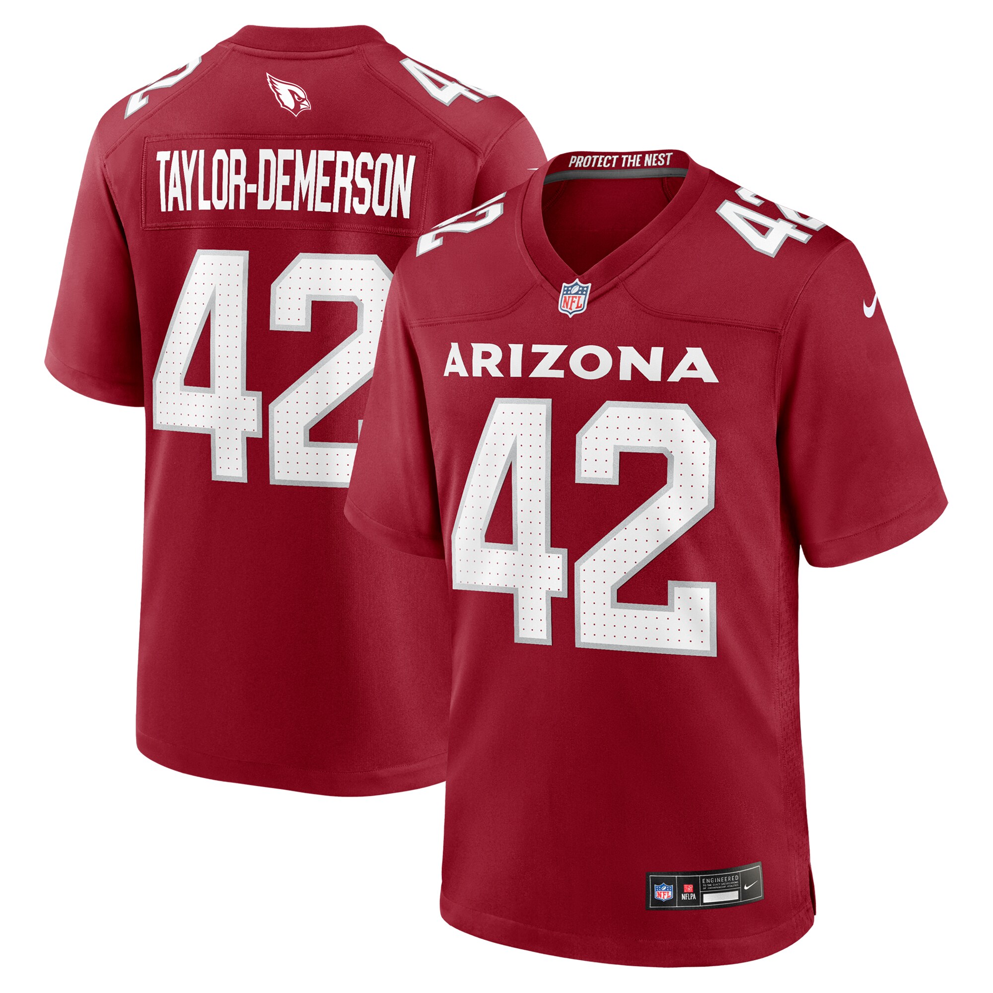 Arizona Cardinals Dadrion Taylor-Demerson Cardinal Team Game NFL Jersey Men's