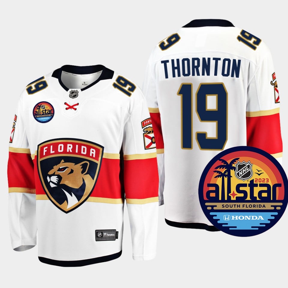 Florida Panthers Joe Thornton 19 2023 All Star Away White NHL Jersey Men's