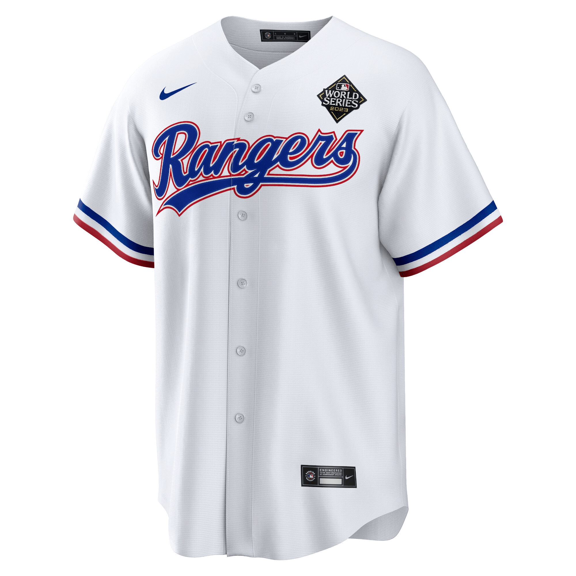 Cody Bradford 61 Texas Rangers 2023 World Series Stitched White MLB Jersey Men's