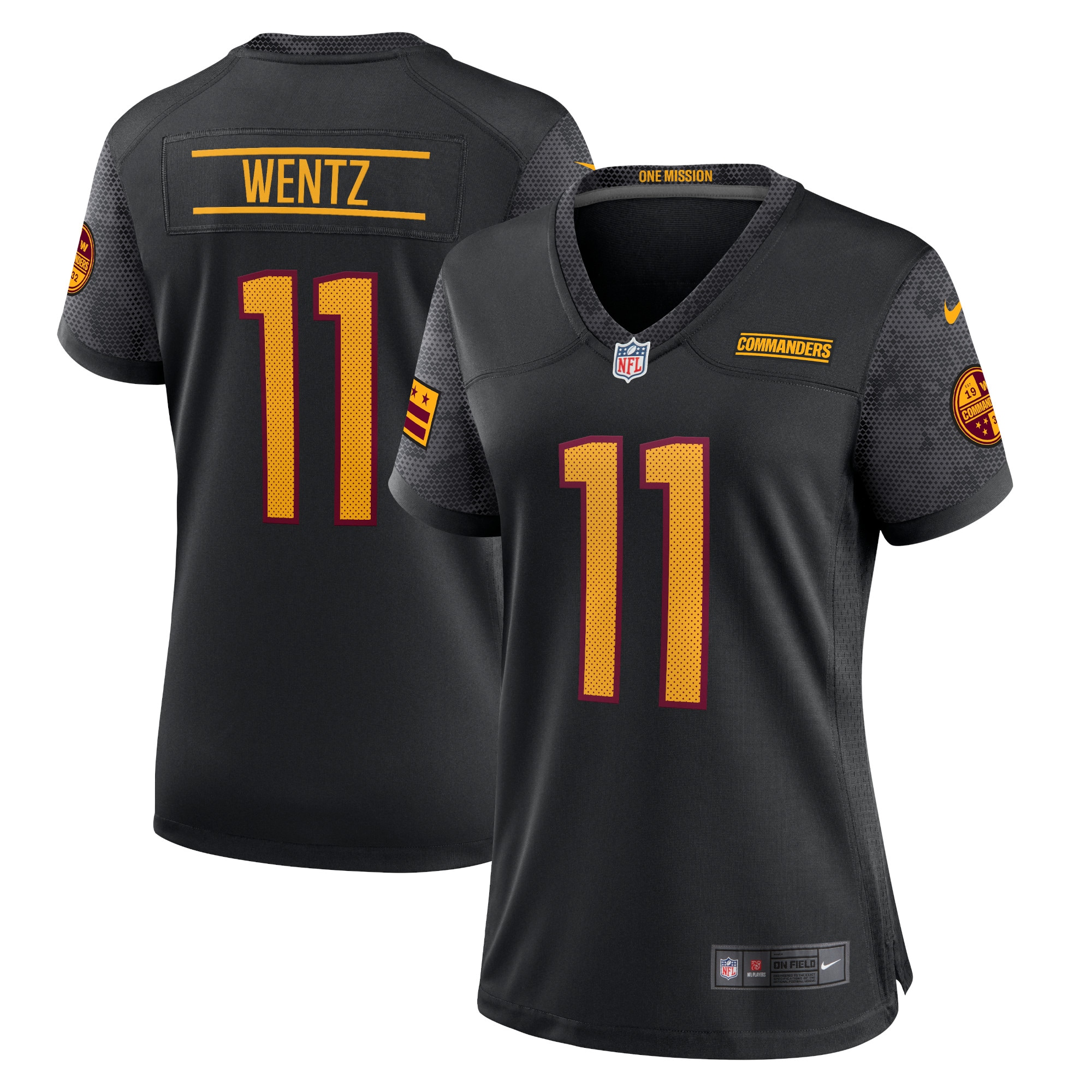 Washington Commanders Black Alternate Game Player NFL Jersey Women's