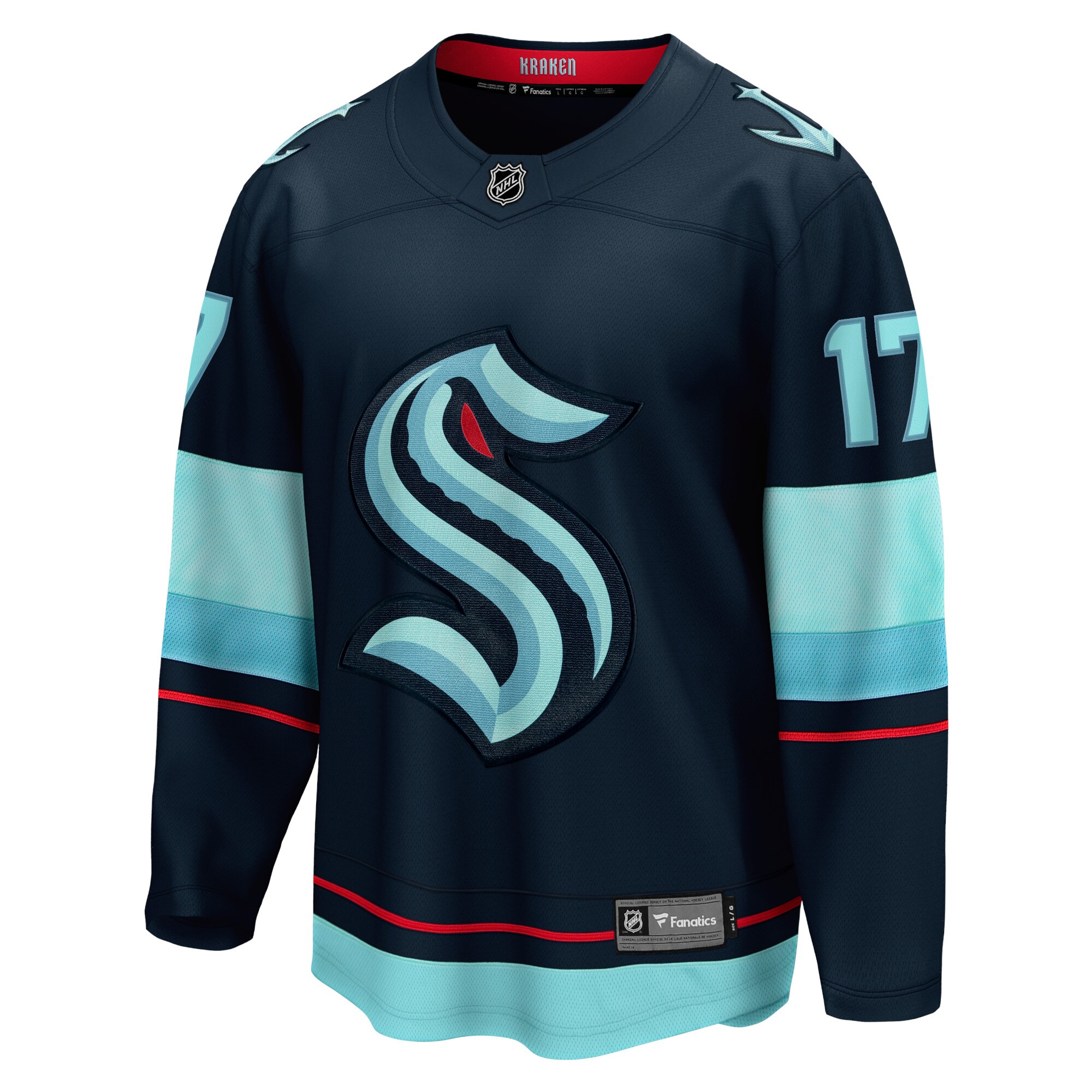 Seattle Kraken Jaden Schwartz Navy Home Breakaway Player NHL Jersey Men's