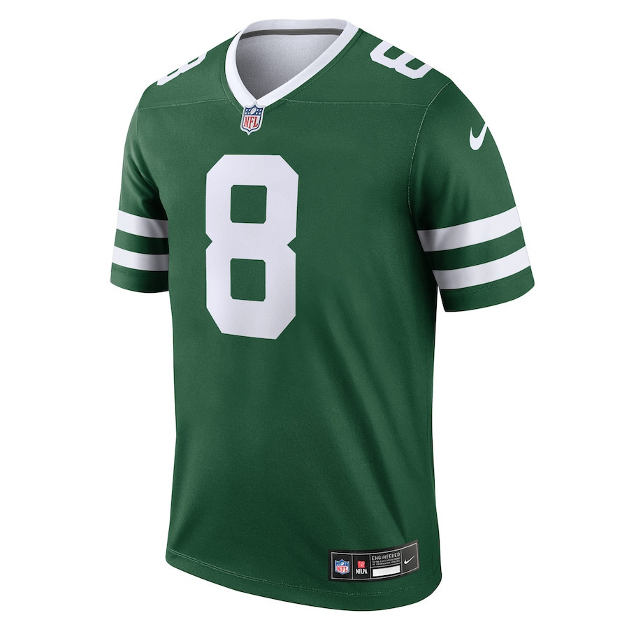 Aaron Rodgers 8 New York Jets Legend Legacy Green NFL Jersey Men's