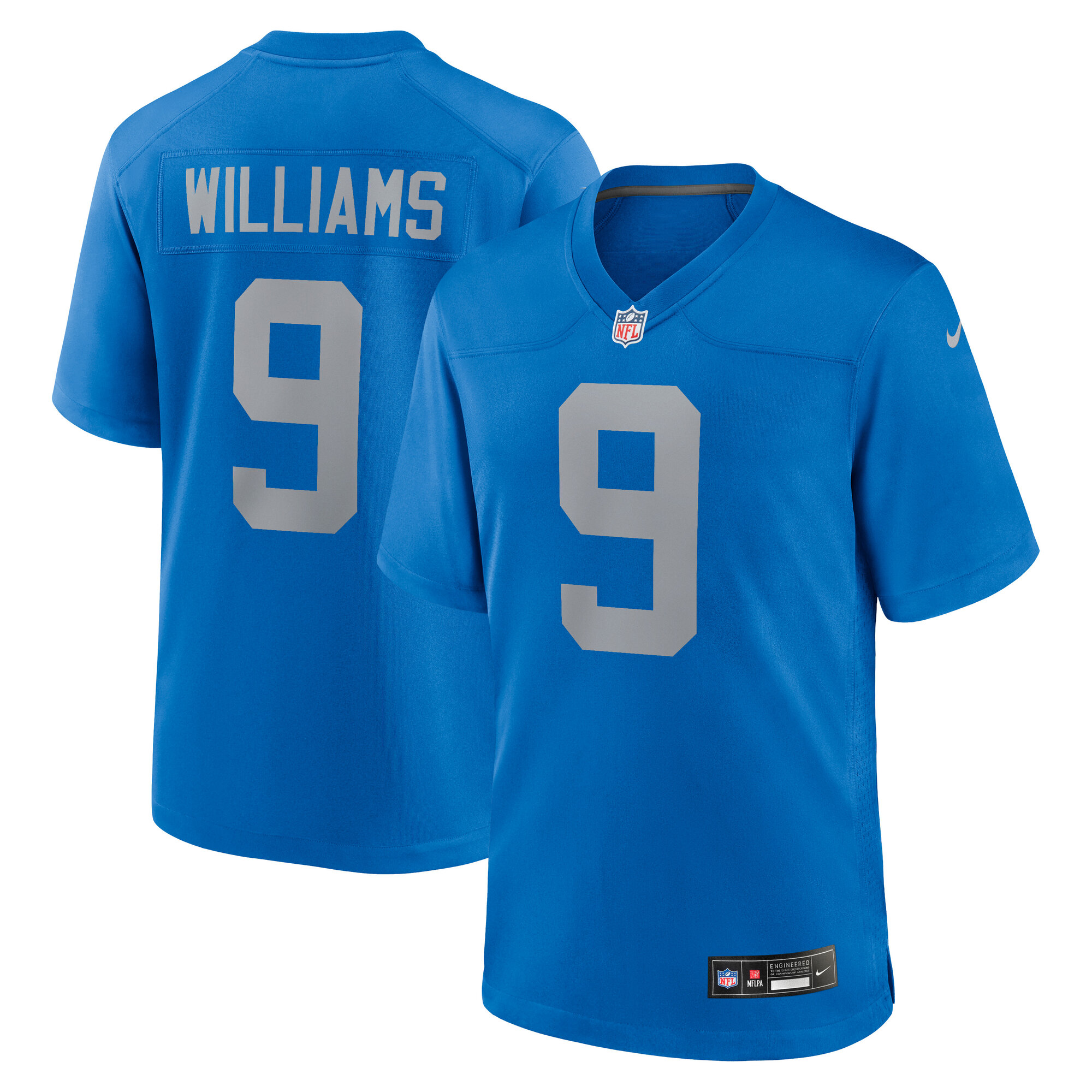 Detroit Lions Jameson Williams Blue Alternate Game NFL Jersey Men's