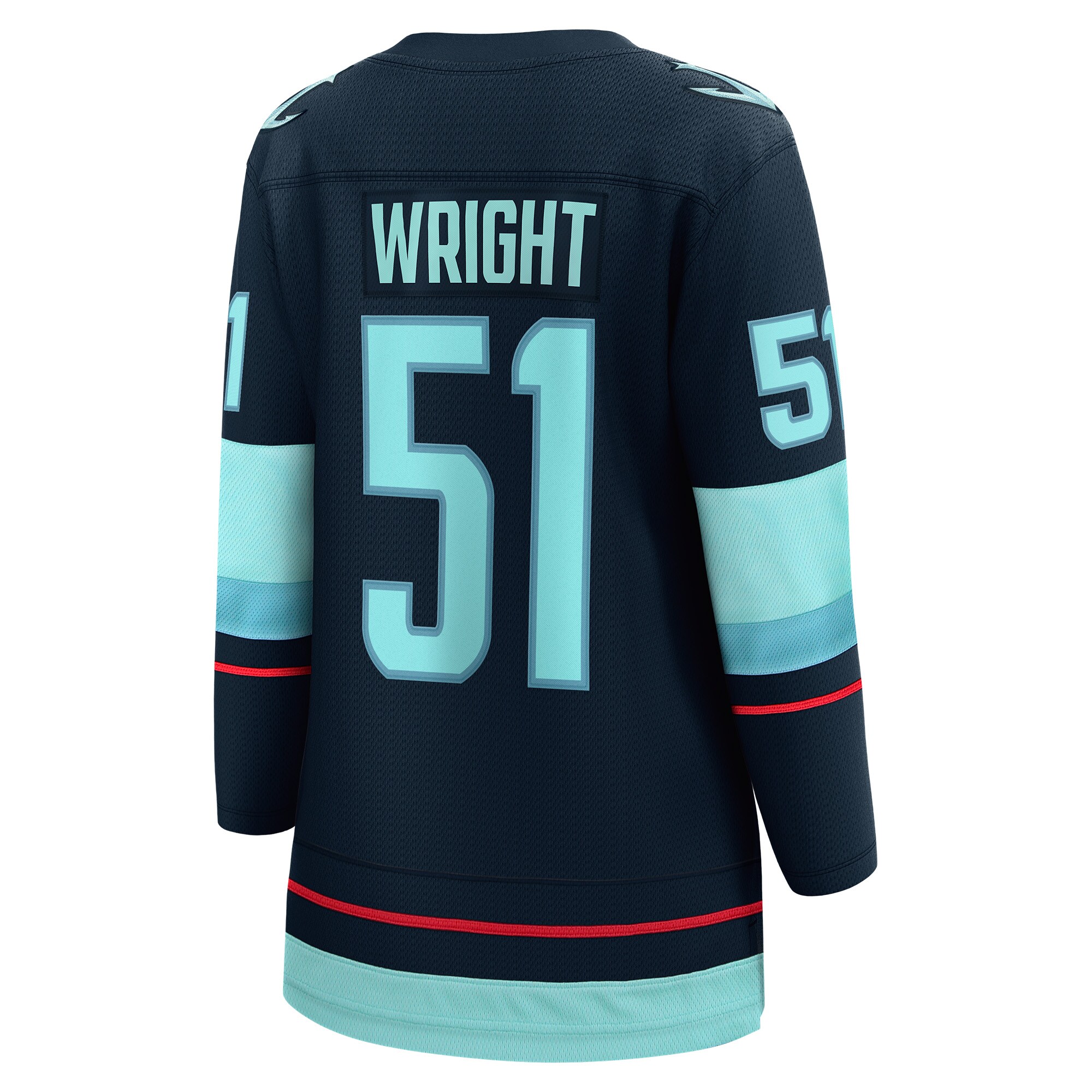 Seattle Kraken Shane Wright Deep Sea Blue Home Breakaway NHL Jersey Women's