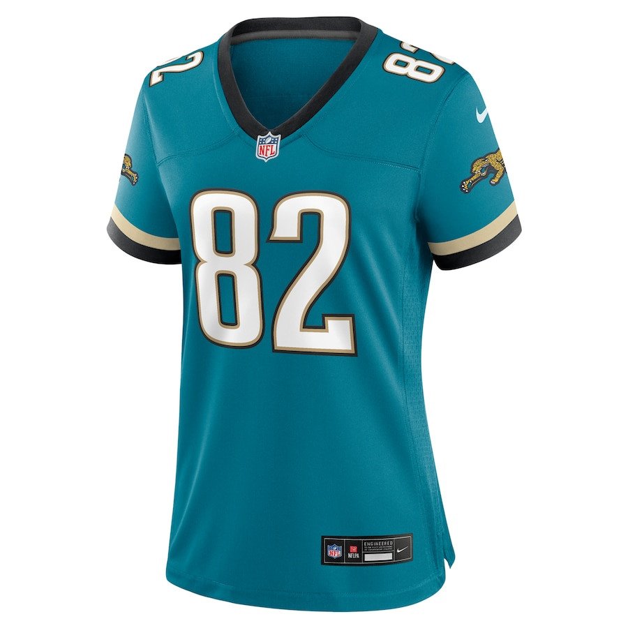 Jimmy Smith 82 Jacksonville Jaguars Prowler Throwback Retired Player Game Teal NFL Jersey Women's