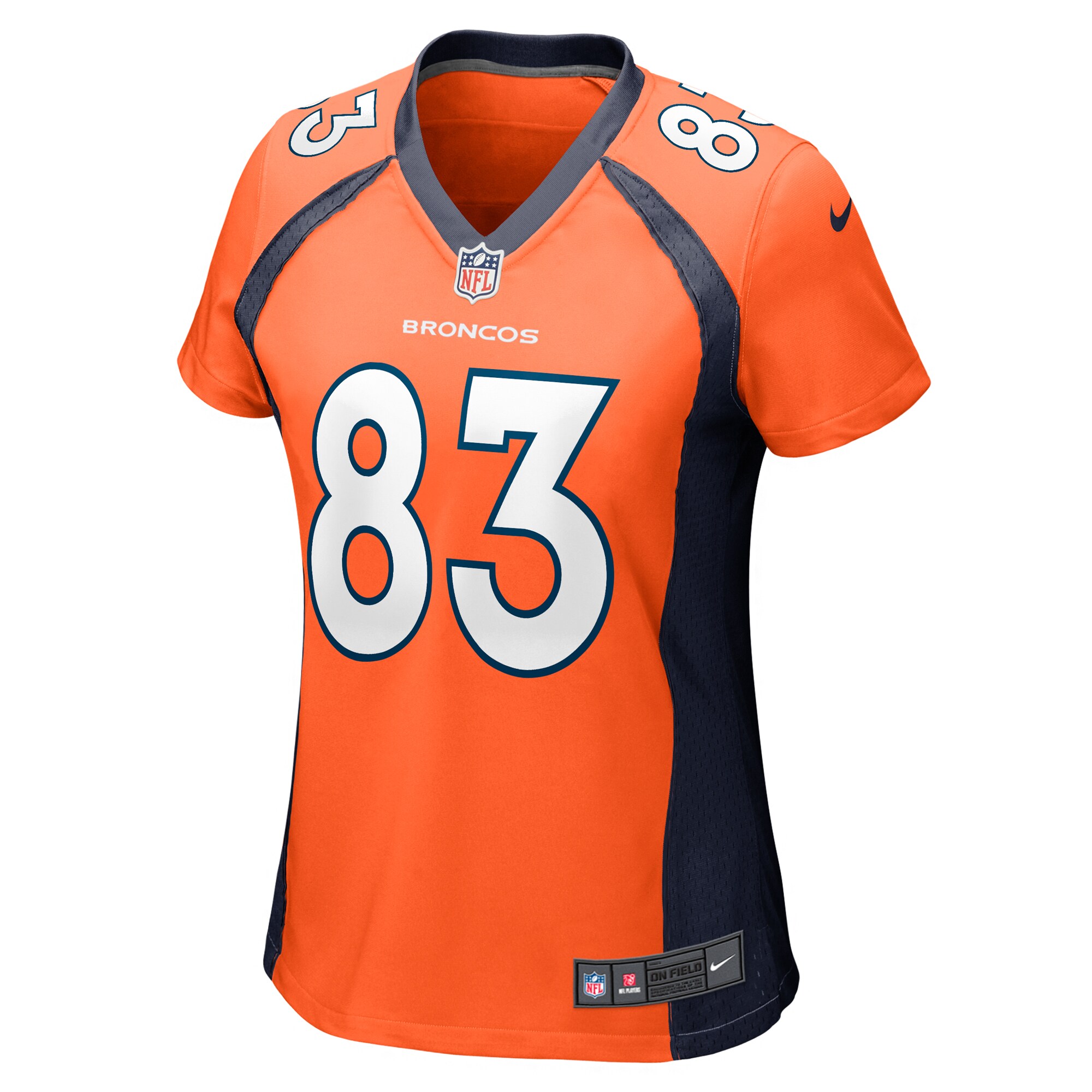 Denver Broncos Michael Bandy Orange Team Game NFL Jersey Women's