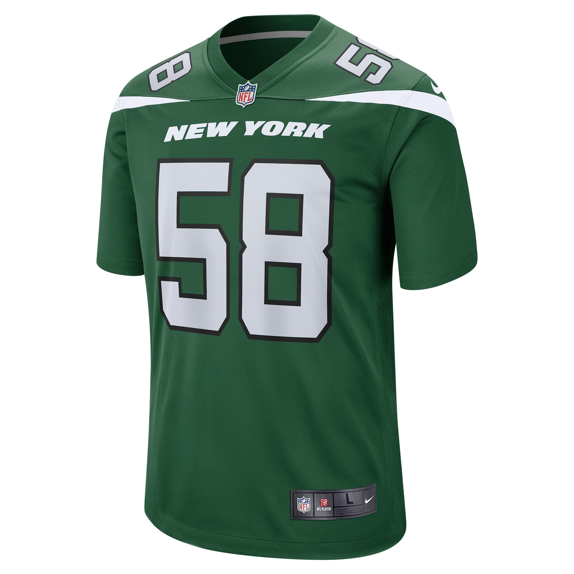 New York Jets Carl Lawson Gotham Green Game NFL Jersey Men's