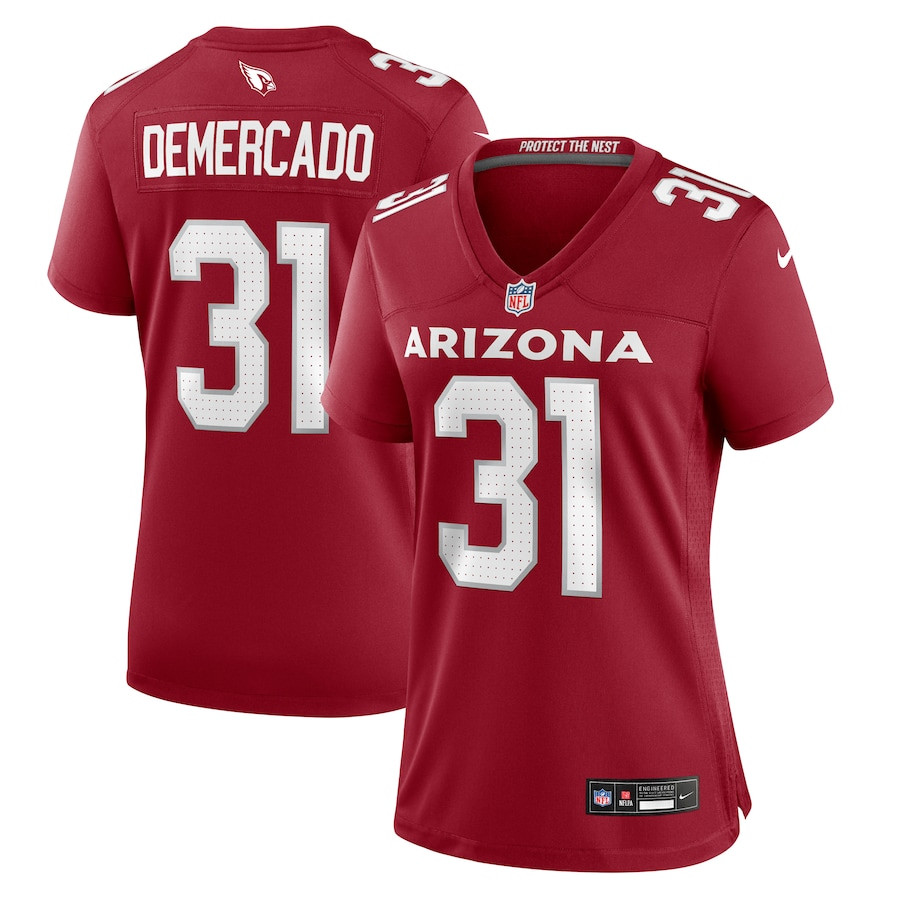 Emari Demercado 31 Arizona Cardinals Game Cardinal NFL Jersey Women's