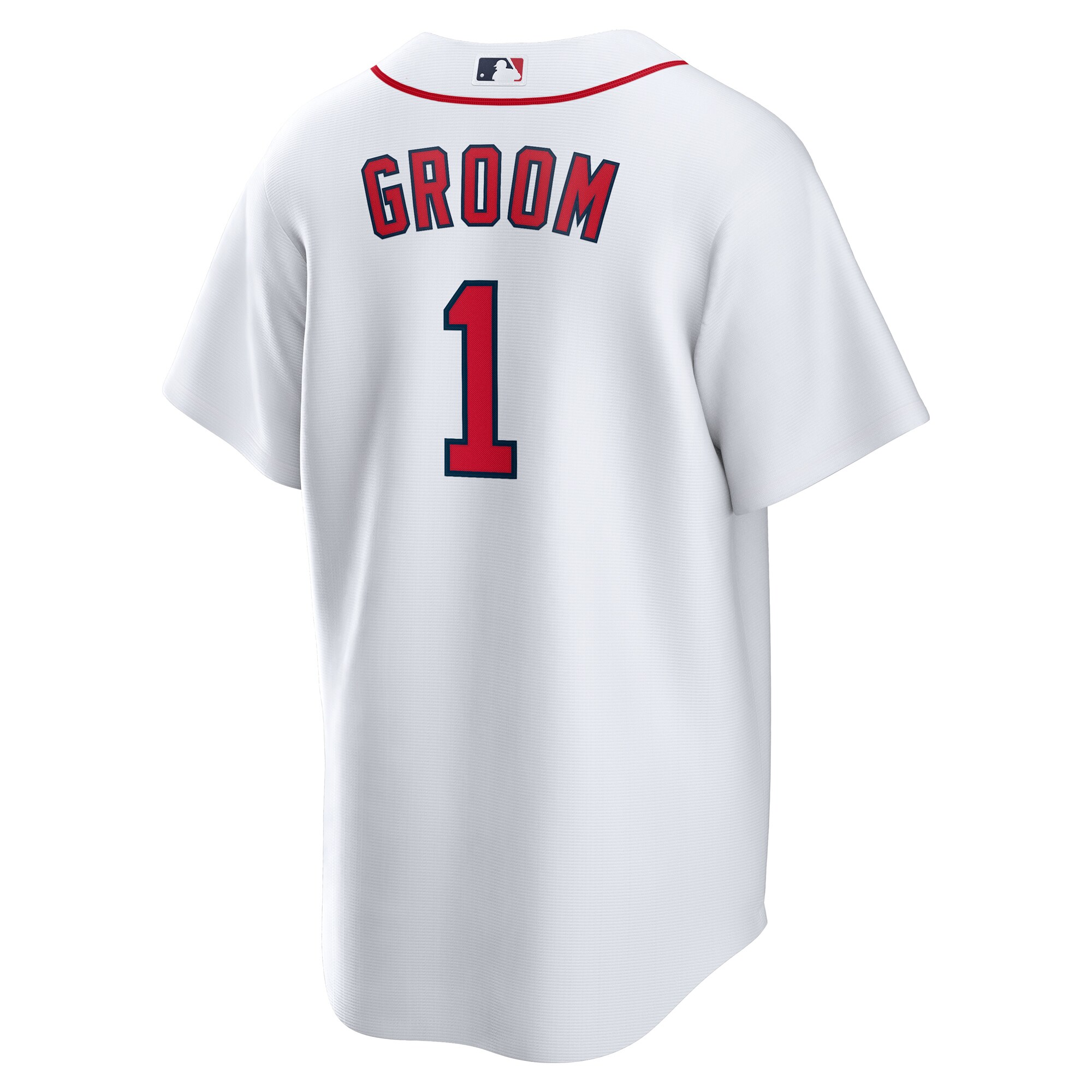 Boston Red Sox White #1 Groom Home MLB Jersey Men's