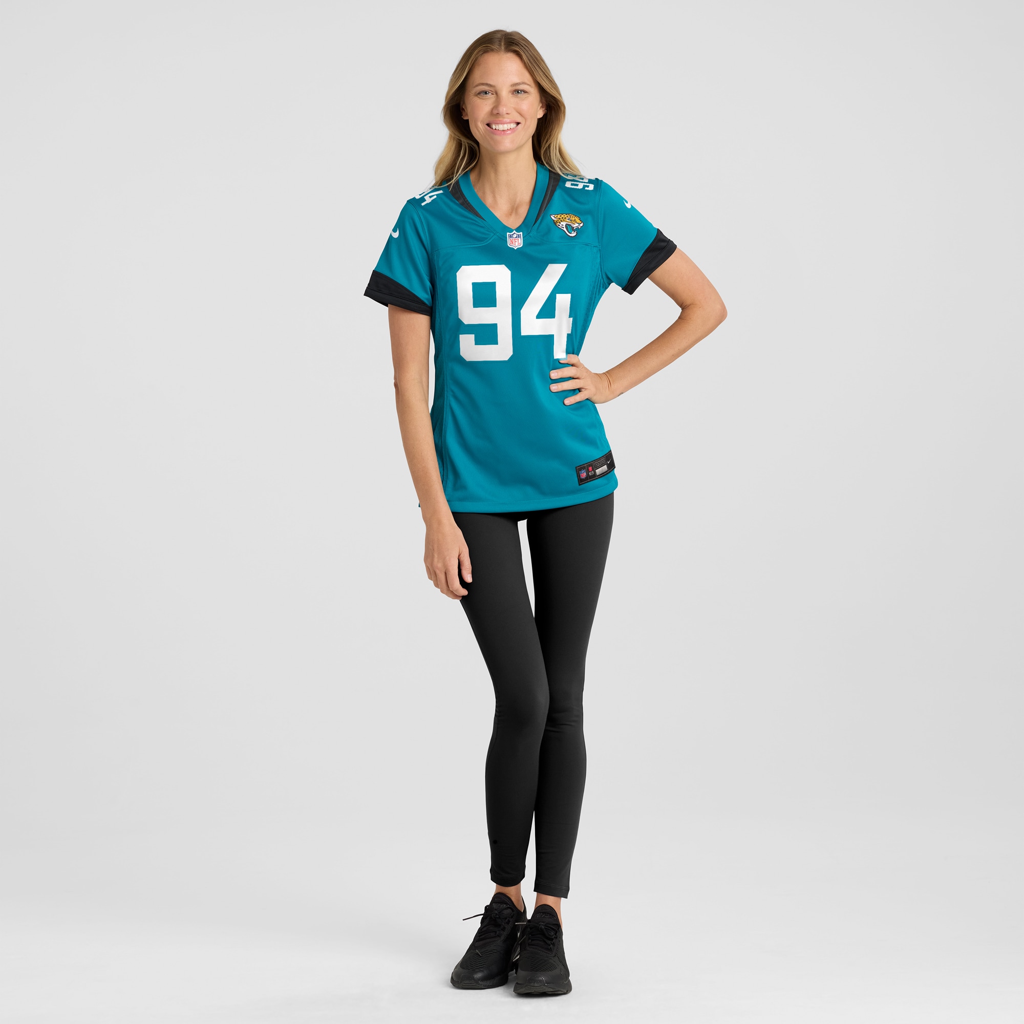 Jacksonville Jaguars Maason Smith Teal Game NFL Jersey Women's
