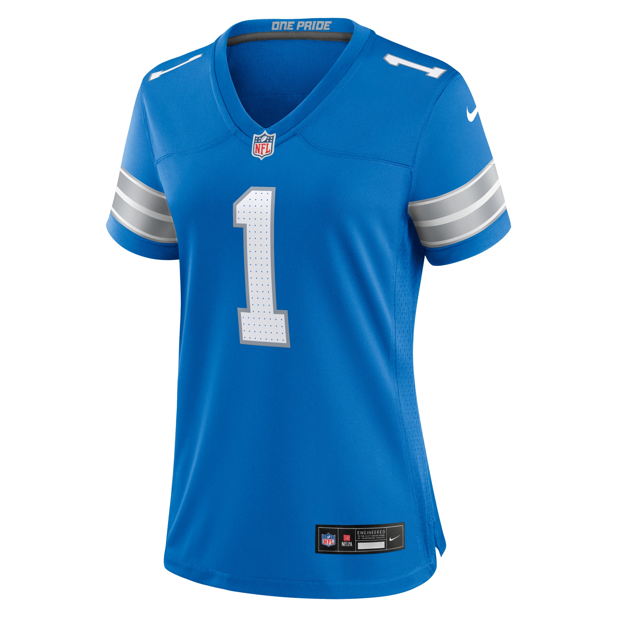 Detroit Lions Number 1 Mom Blue Game NFL Jersey Men's
