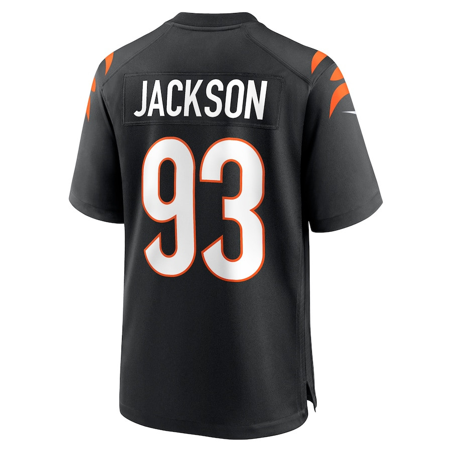 McKinnley Jackson 93 Cincinnati Bengals Game Black NFL Jersey Men's