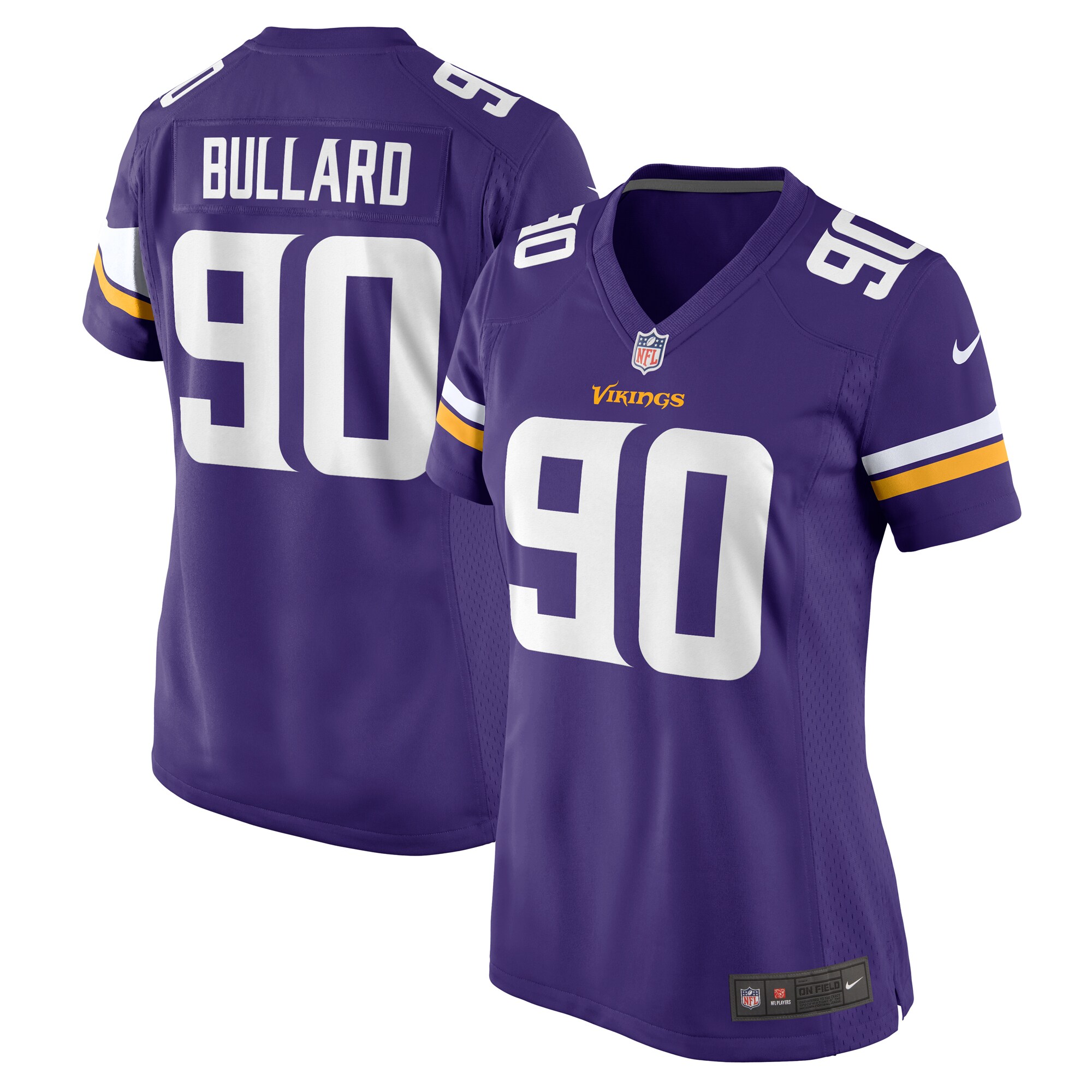Minnesota Vikings Jonathan Bullard Purple Game NFL Jersey Women's