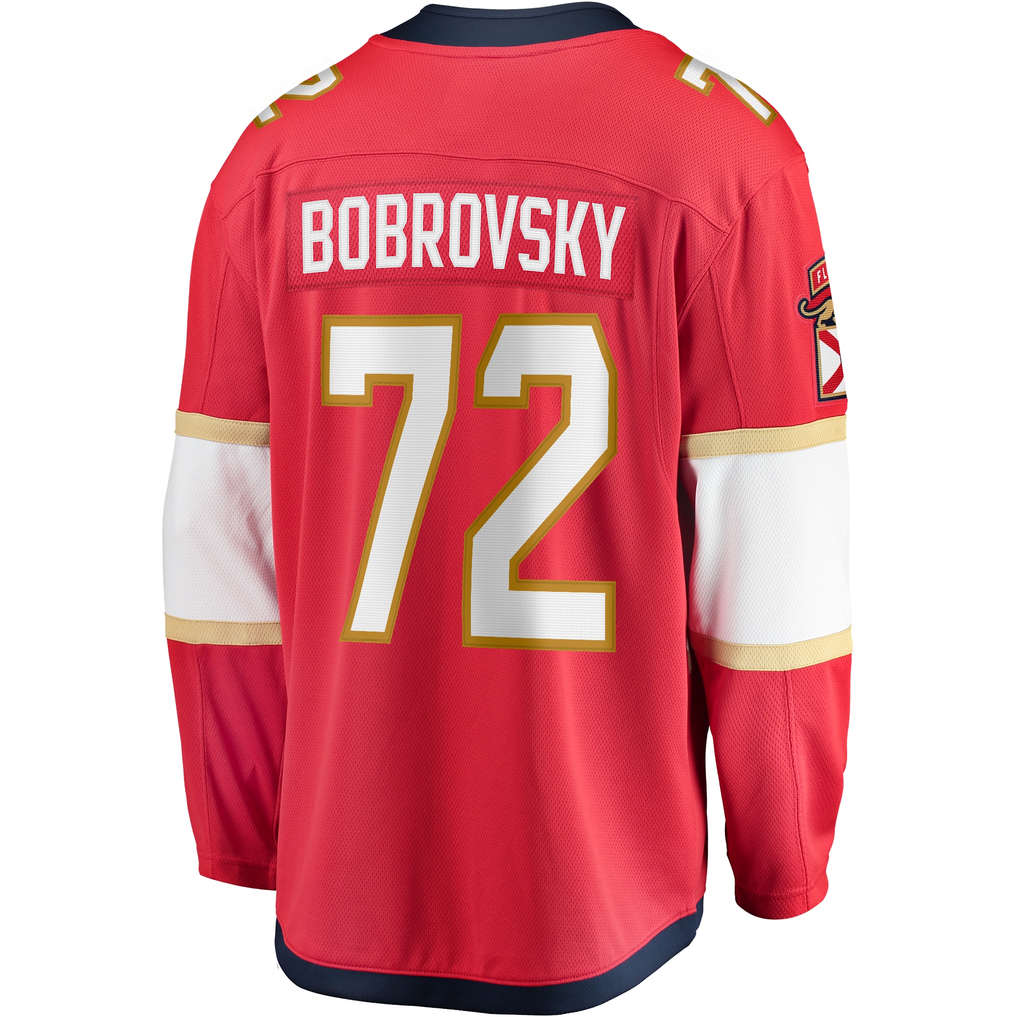 Florida Panthers Sergei Bobrovsky Red Home 2024 Stanley Cup Champions Breakaway Player NHL Jersey Men's