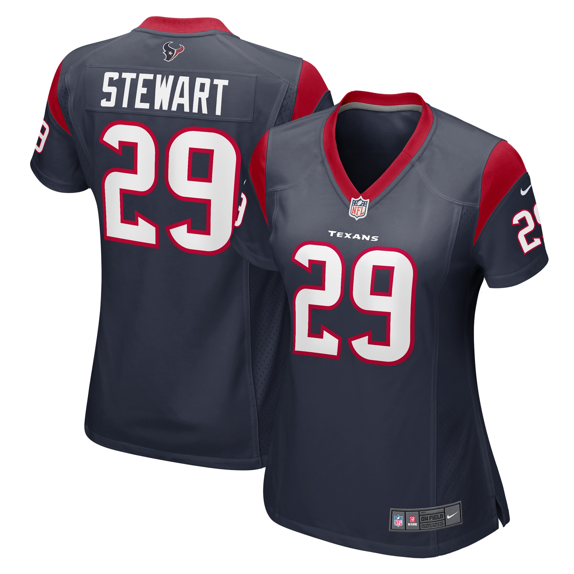 M.J. Stewart Houston Texans Nike Women's Game Player Jersey - Navy