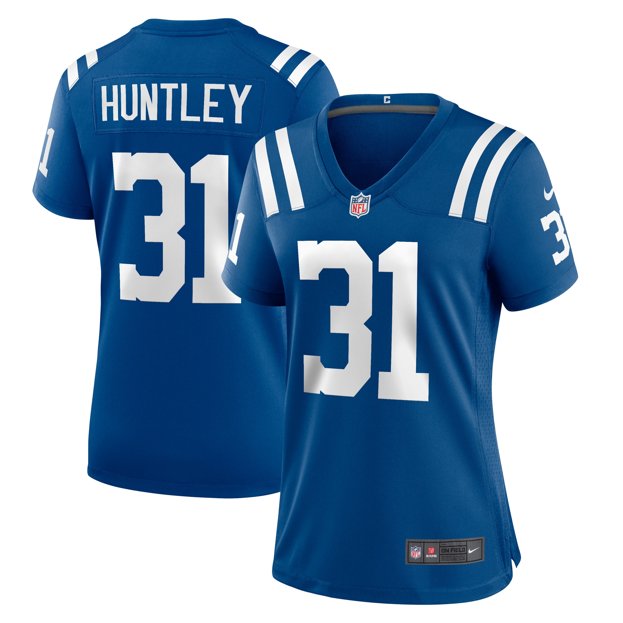 Indianapolis Colts Jason Huntley Royal Team Game NFL Jersey Women's