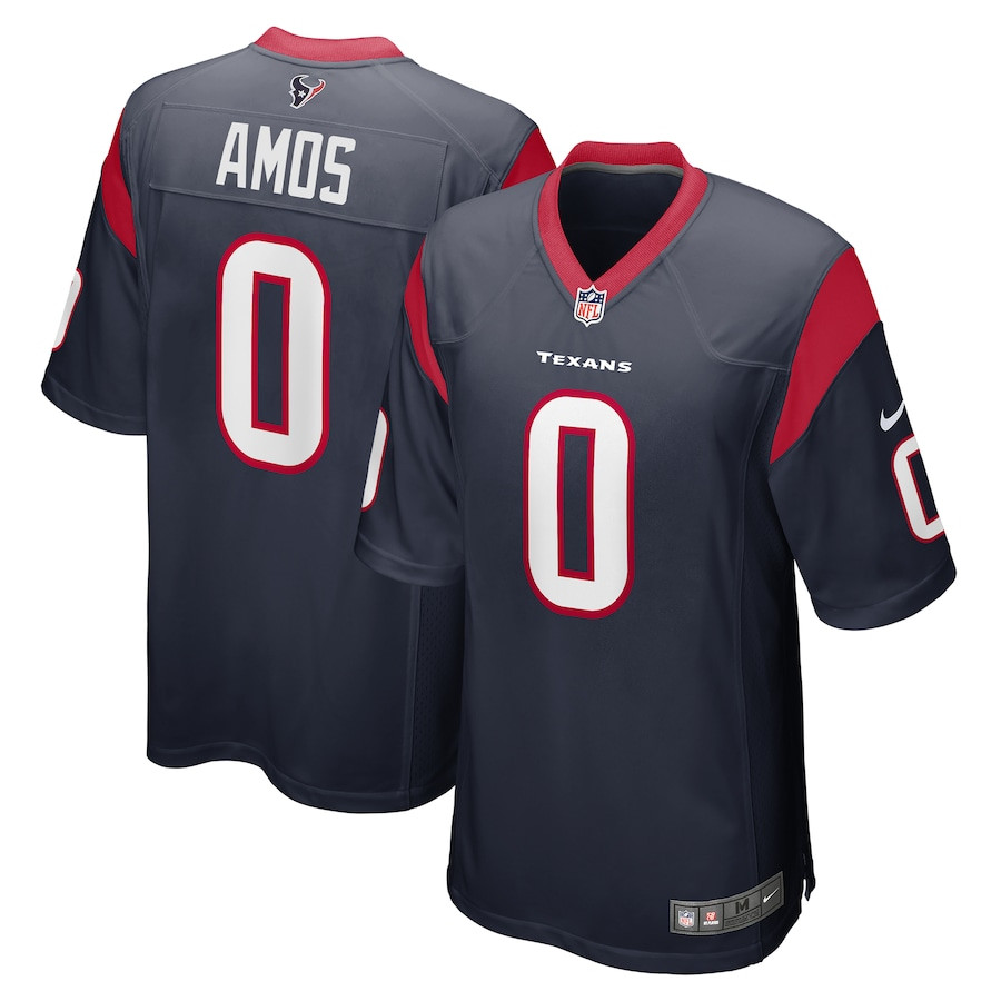 Adrian Amos 0 Houston Texans Game Navy NFL Jersey Men's