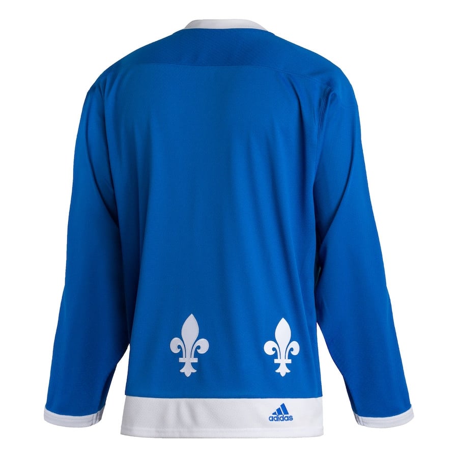 Quebec Nordiques Team Classics Blank Blue NHL Jersey Men's