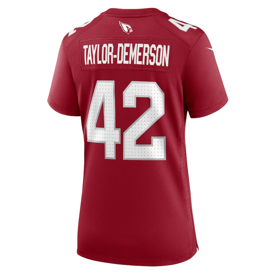 Dadrion Taylor-Demerson 42 Arizona Cardinals Game Cardinal NFL Jersey Women's