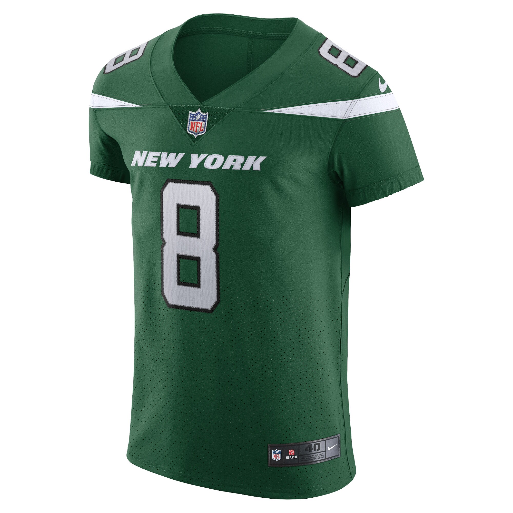 New York Jets Aaron Rodgers Gotham Green Alternate Vapor F.U.S.E. Elite NFL Jersey Men's