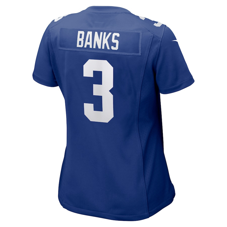Deonte Banks 3 New York Giants Game Royal NFL Jersey Women's