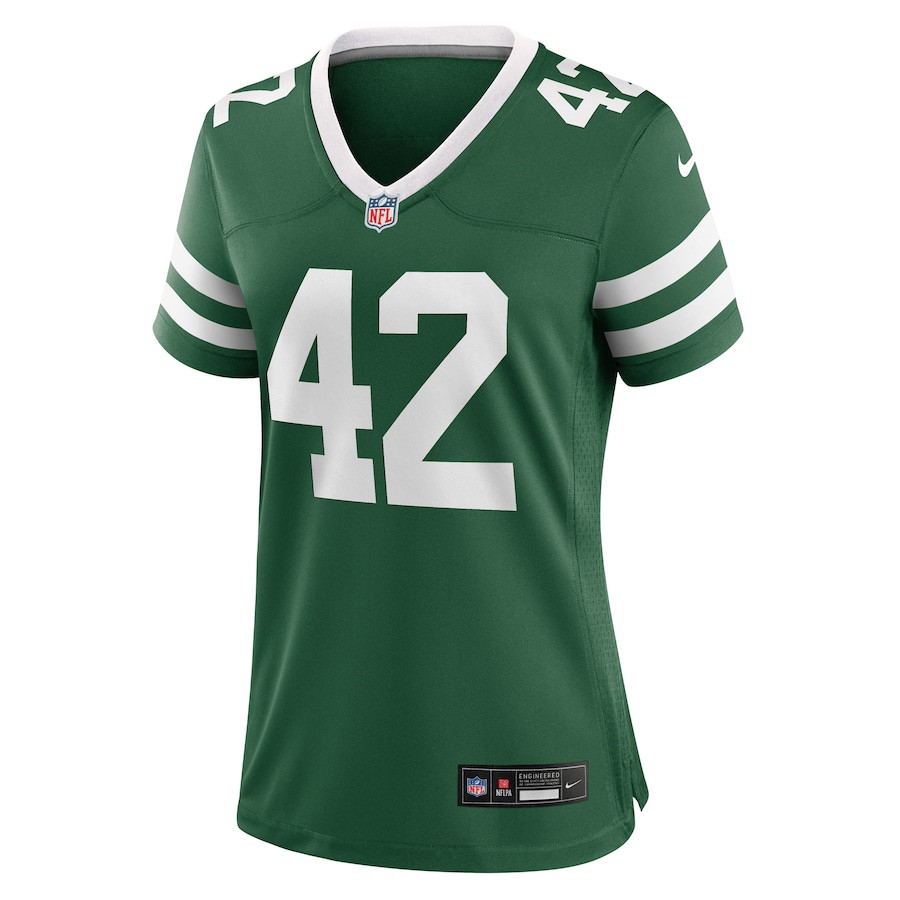 Thomas Hennessy 42 New York Jets Team Game Legacy Green NFL Jersey Women's