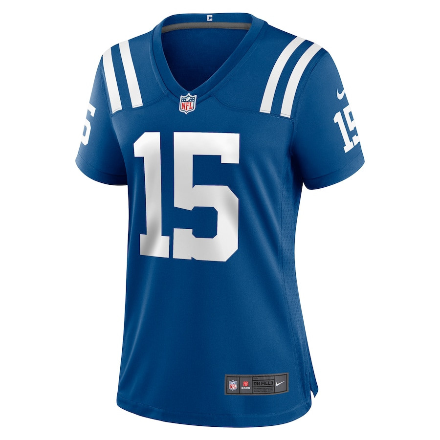 Joe Flacco 15 Indianapolis Colts Game Royal NFL Jersey Women's