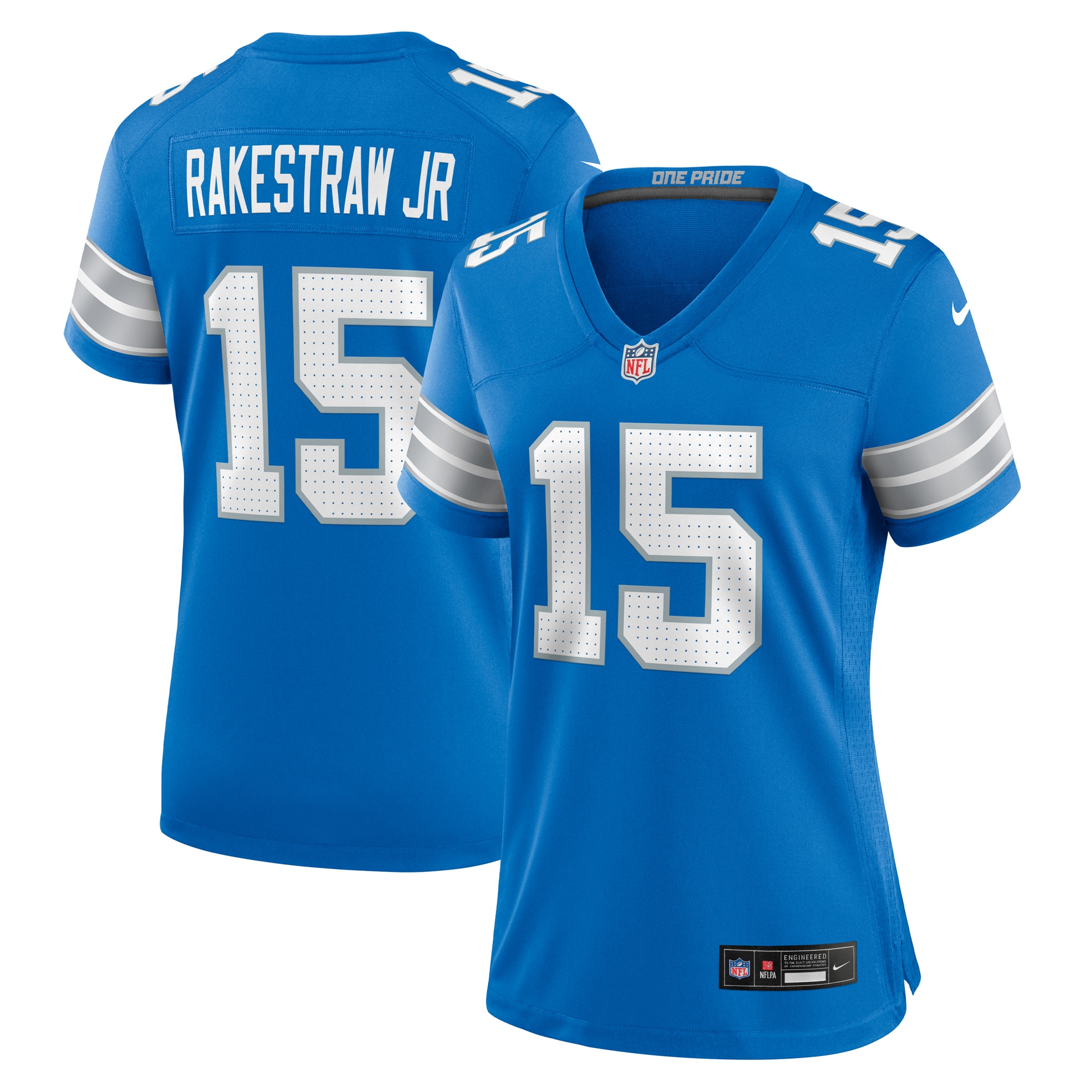 Detroit Lions Ennis Rakestraw Jr. Blue Team Game NFL Jersey Women's