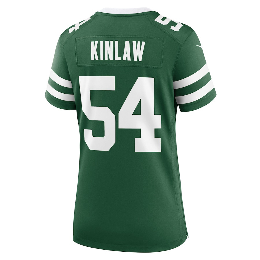 Javon Kinlaw 54 New York Jets Team Game Legacy Green NFL Jersey Women's