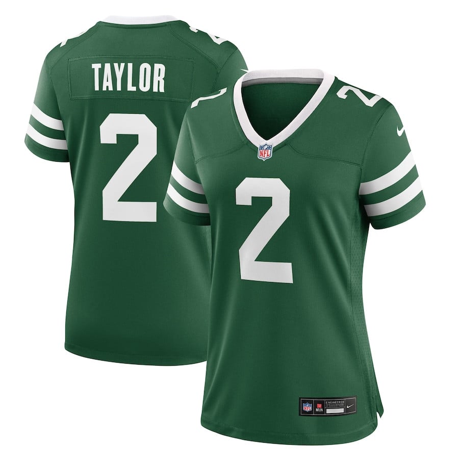 Tyrod Taylor 2 New York Jets Team Game Legacy Green NFL Jersey Women's